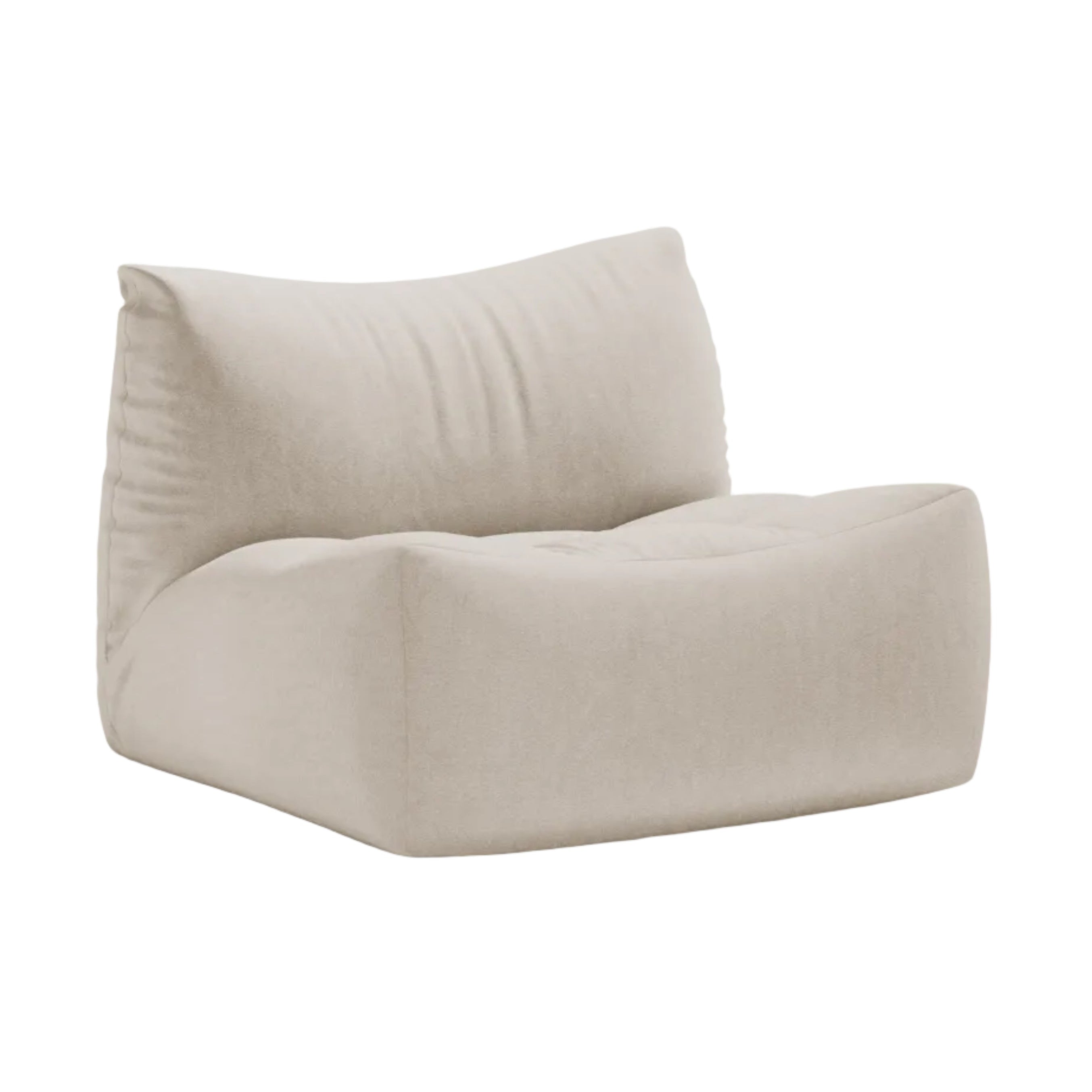 velvet armchair TOVE light beige