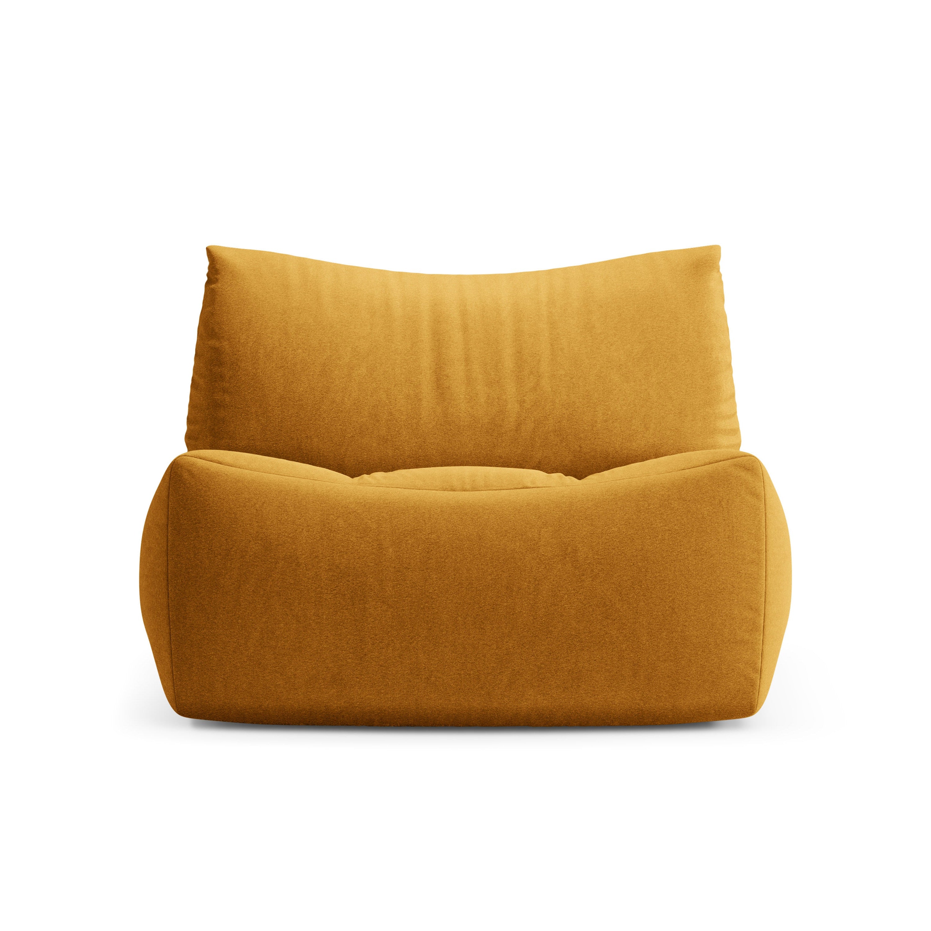 Velvet fauteuil TOVE geel
