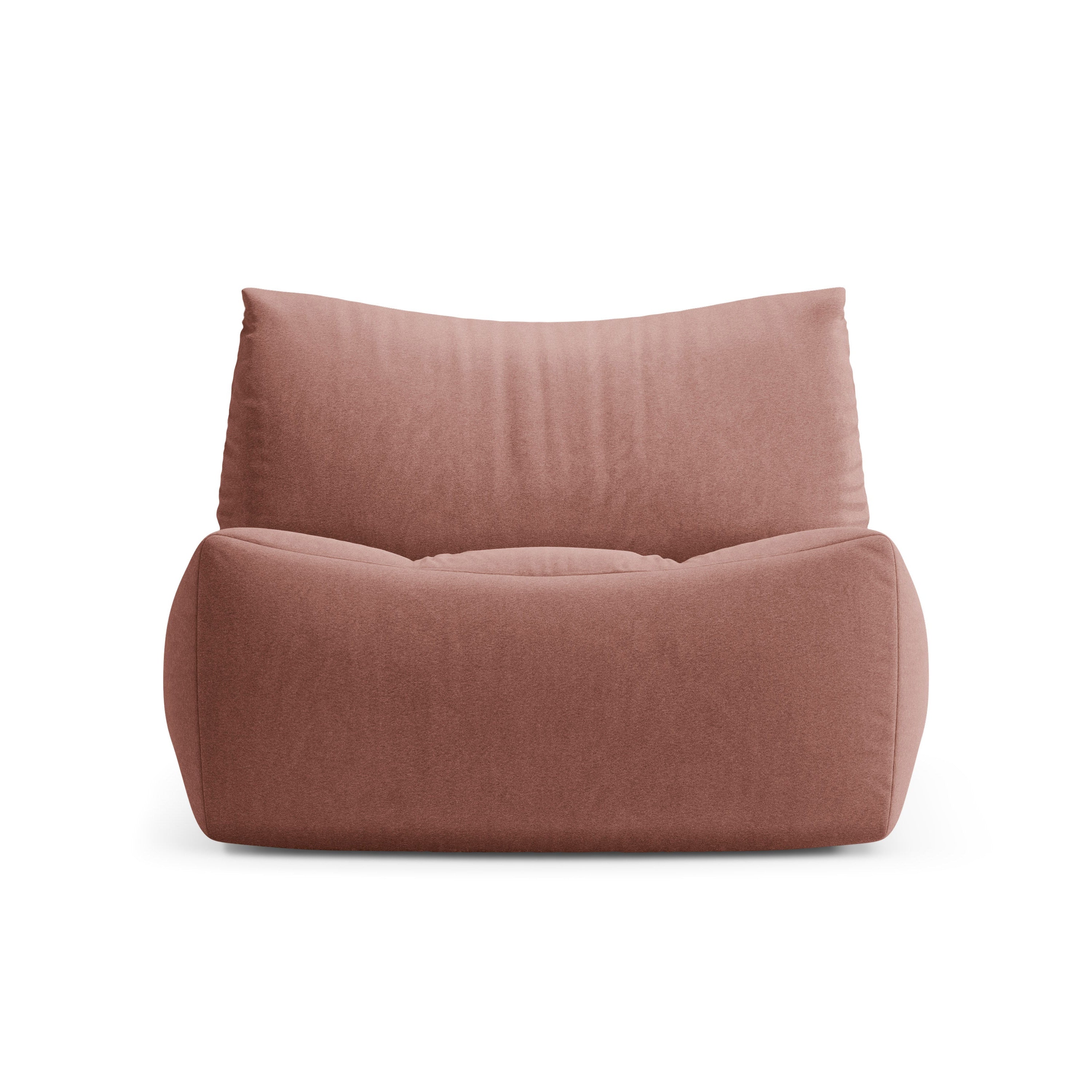 Fluwelen fauteuil TOVE roze flamingo