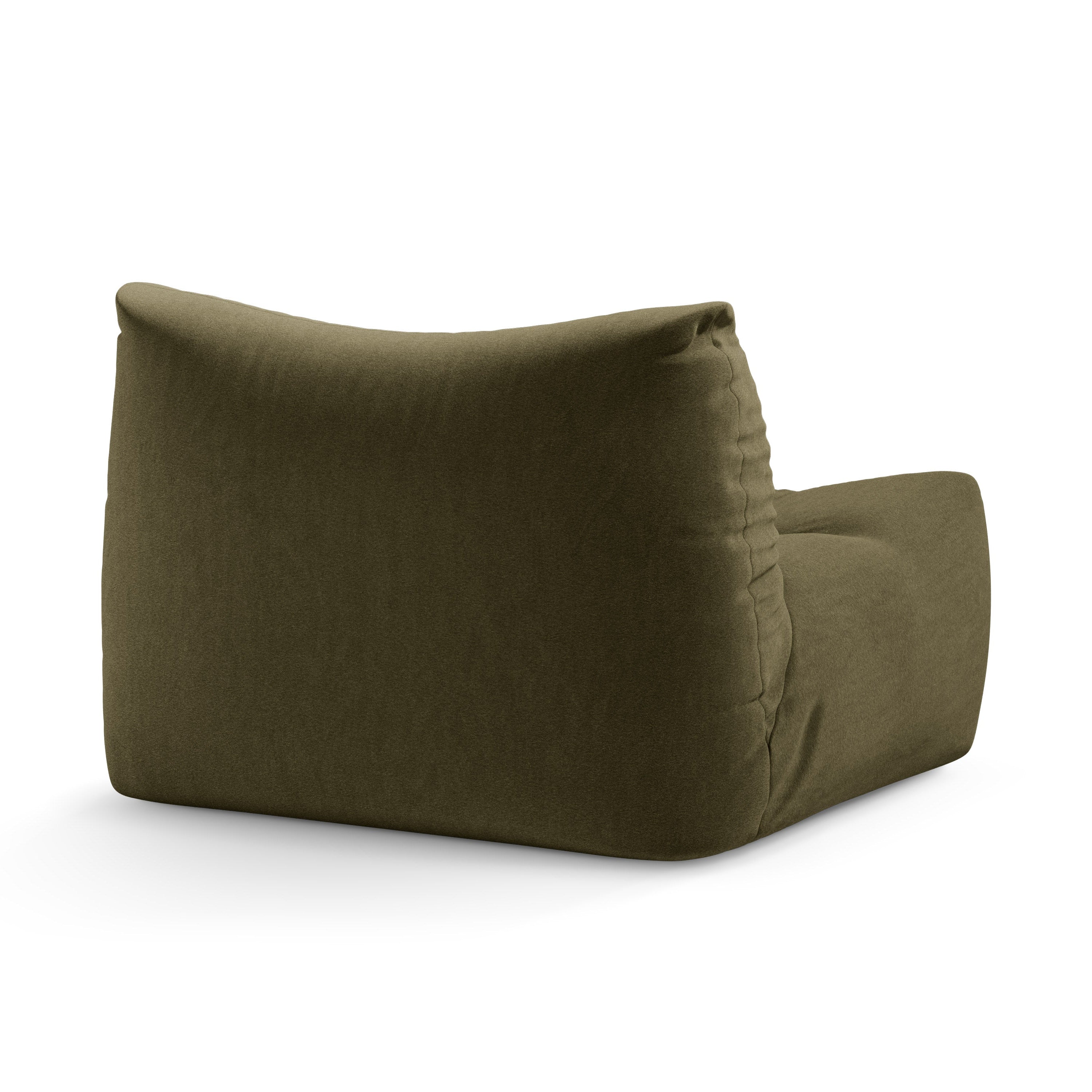 Fluwelen fauteuil TOVE lichtgroen