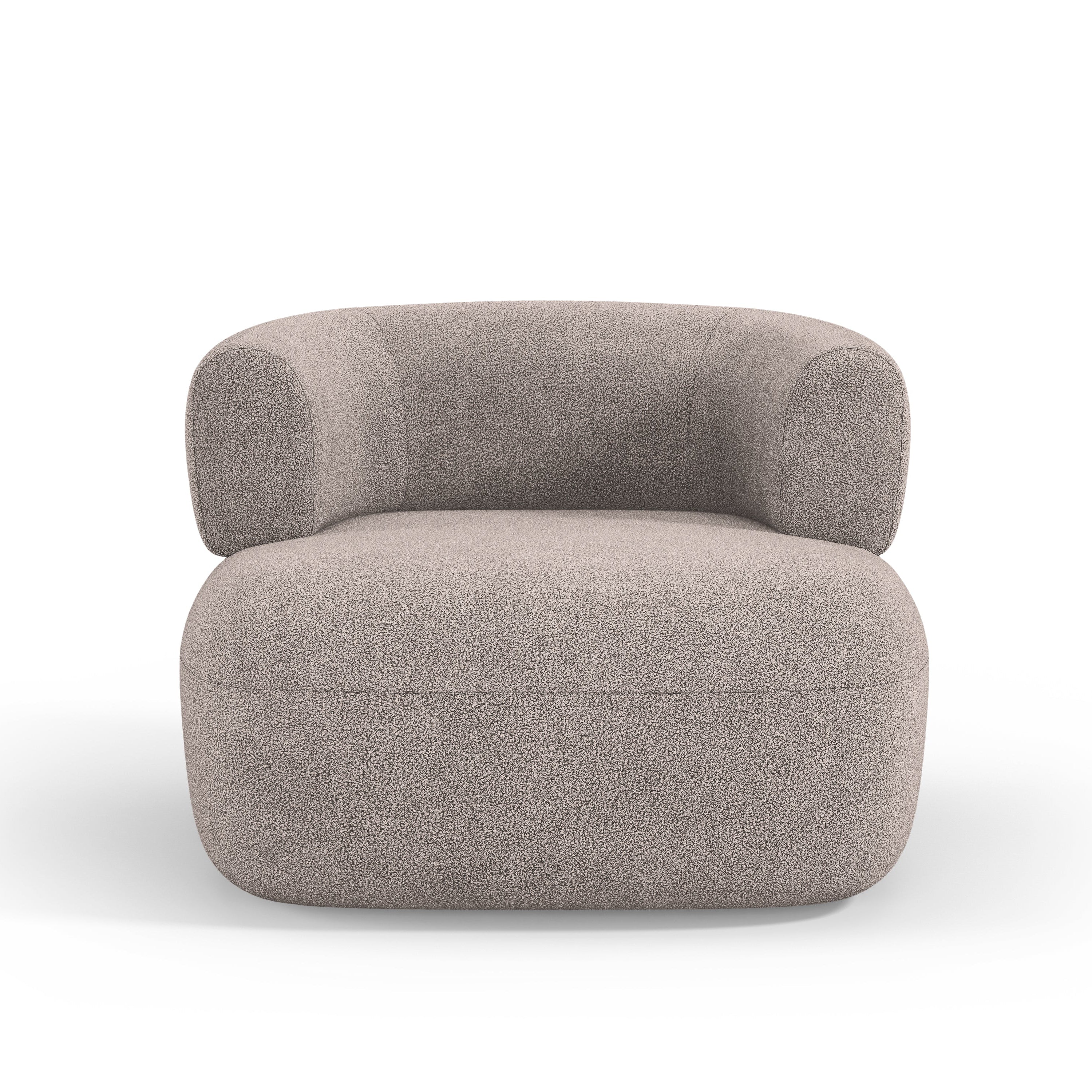 Sessel JENNY hellbraun Boucle [ewelina] [Amelia spr]