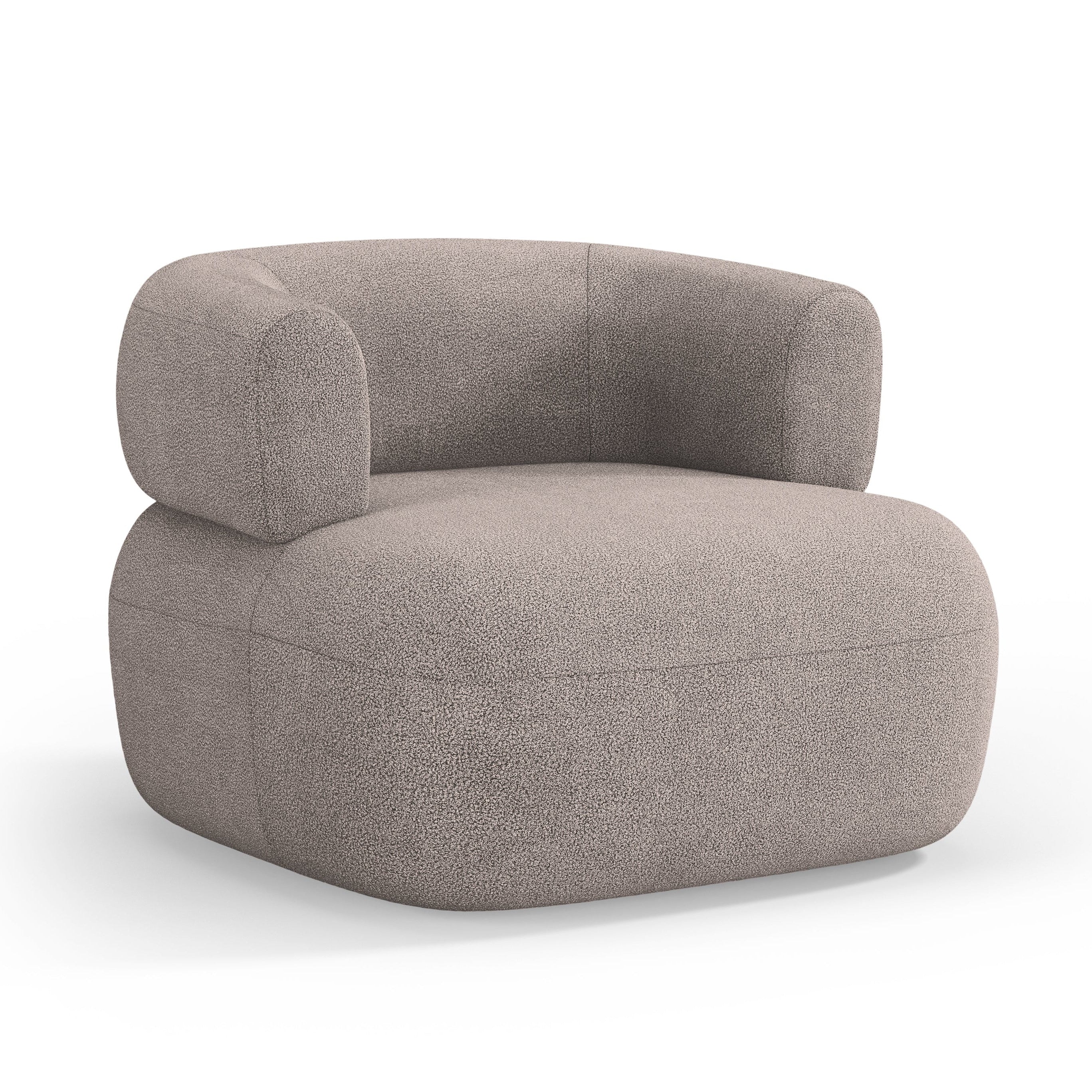 Sessel JENNY hellbraun Boucle [ewelina] [Amelia spr]