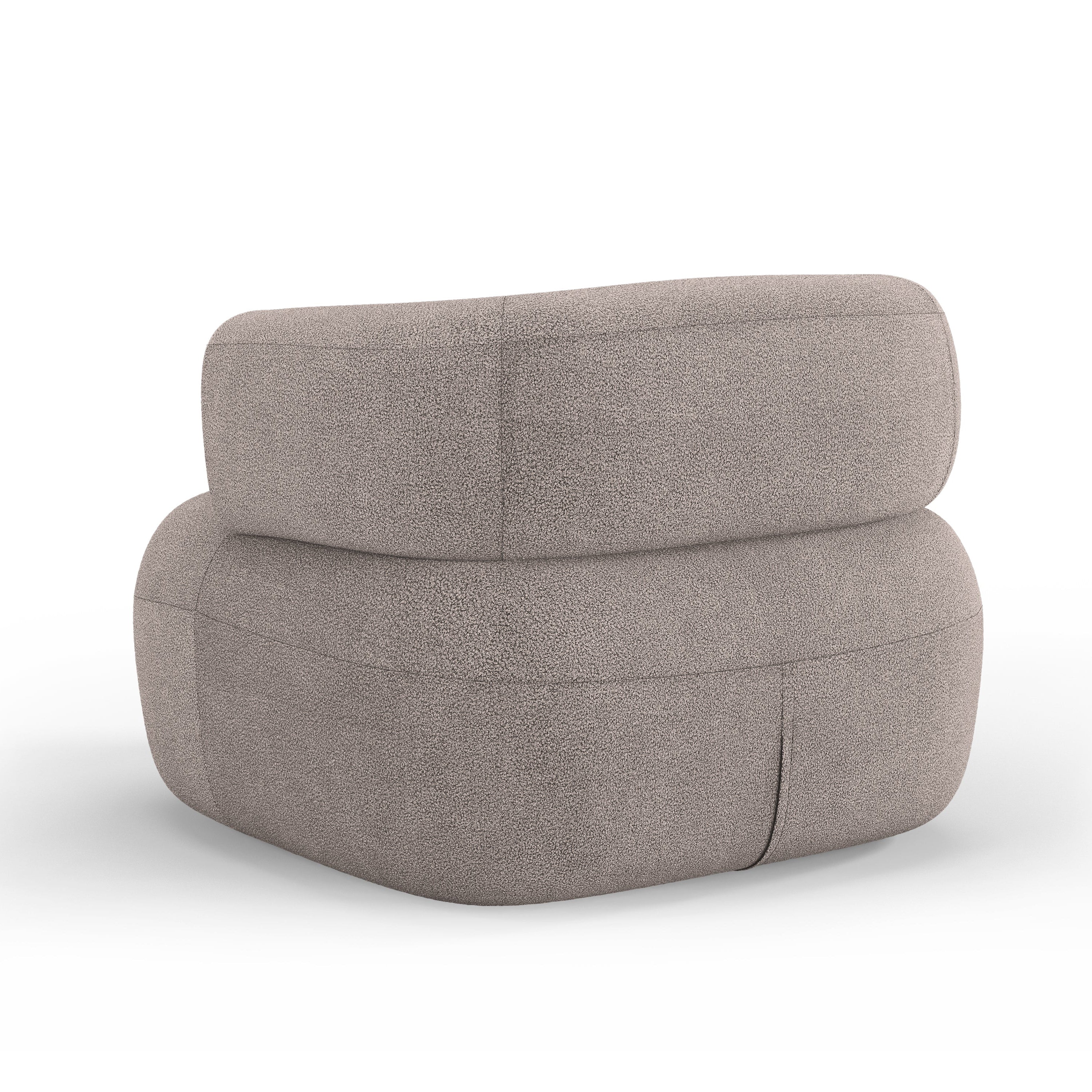 Sessel JENNY hellbraun Boucle [ewelina] [Amelia spr]
