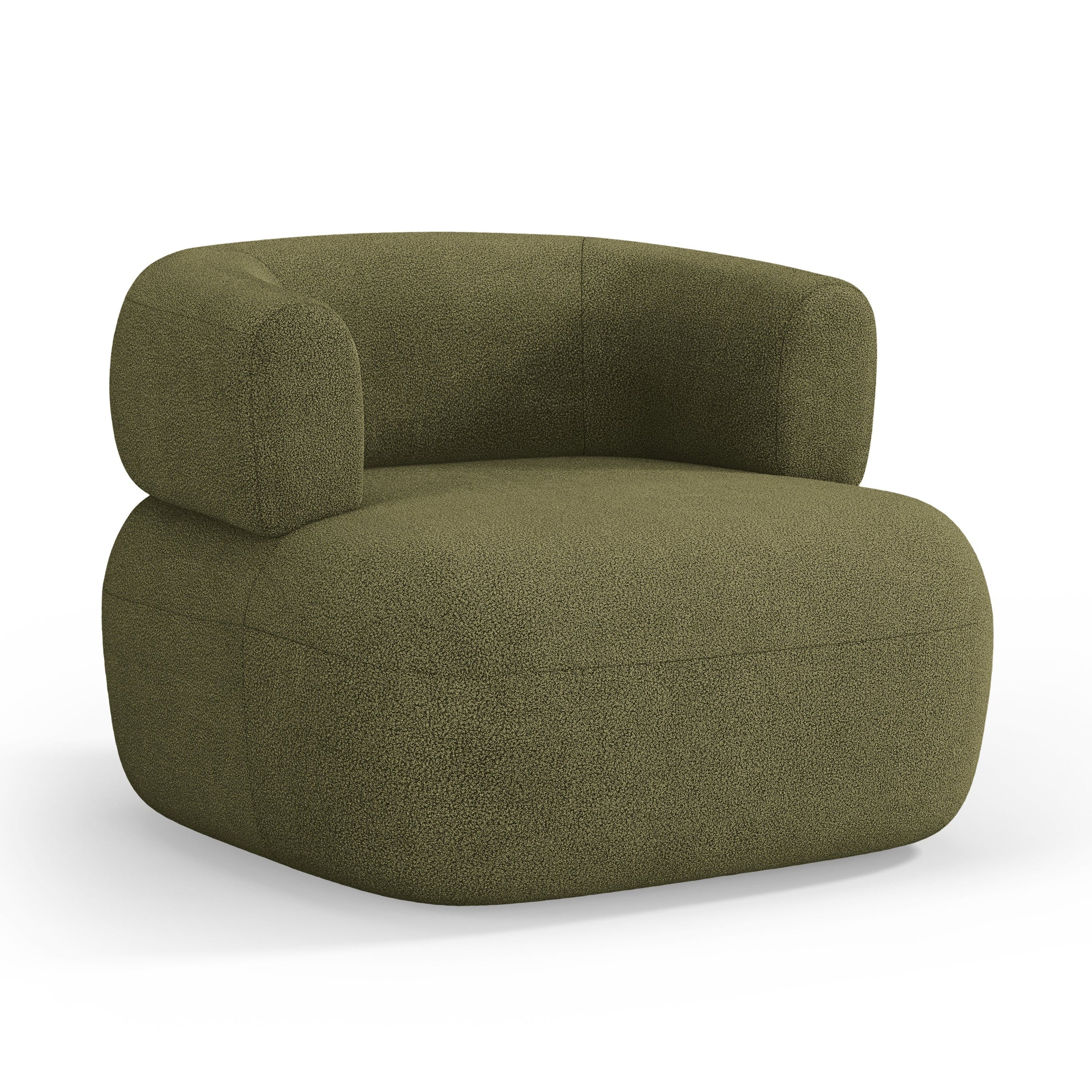 Fauteuil JENNY groene boucle [ewelina] [Amelia spr]