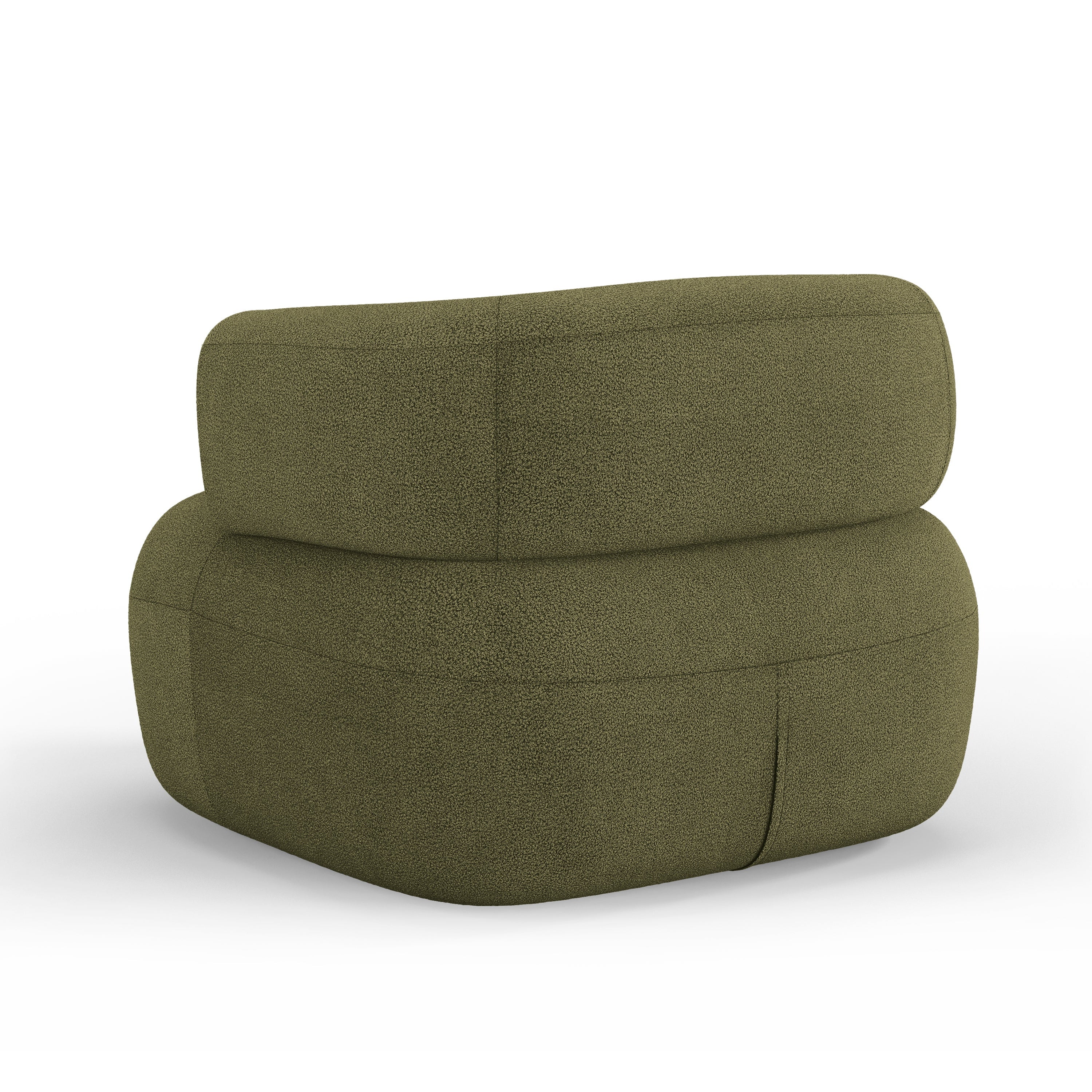Fauteuil JENNY groene boucle [ewelina] [Amelia spr]