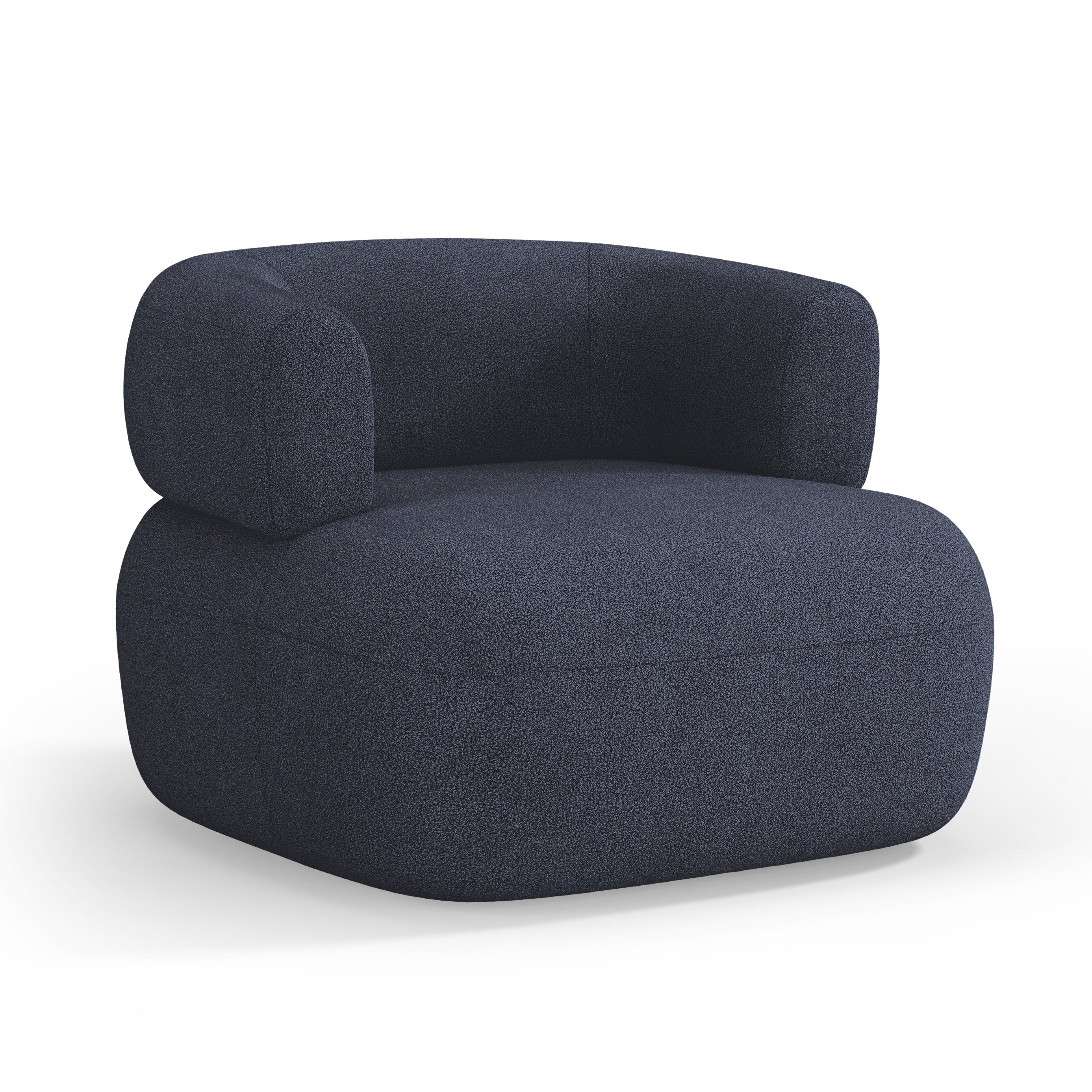 Fauteuil JENNY donkerblauw boucle [ewelina] [Amelia spr]