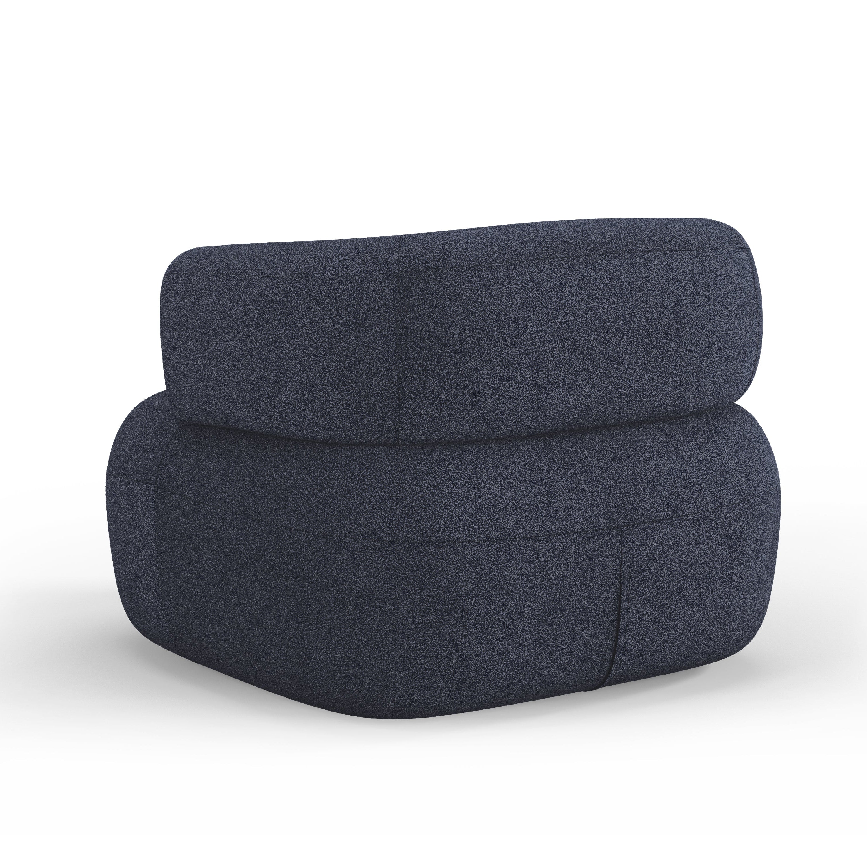 Fauteuil JENNY donkerblauw boucle [ewelina] [Amelia spr]