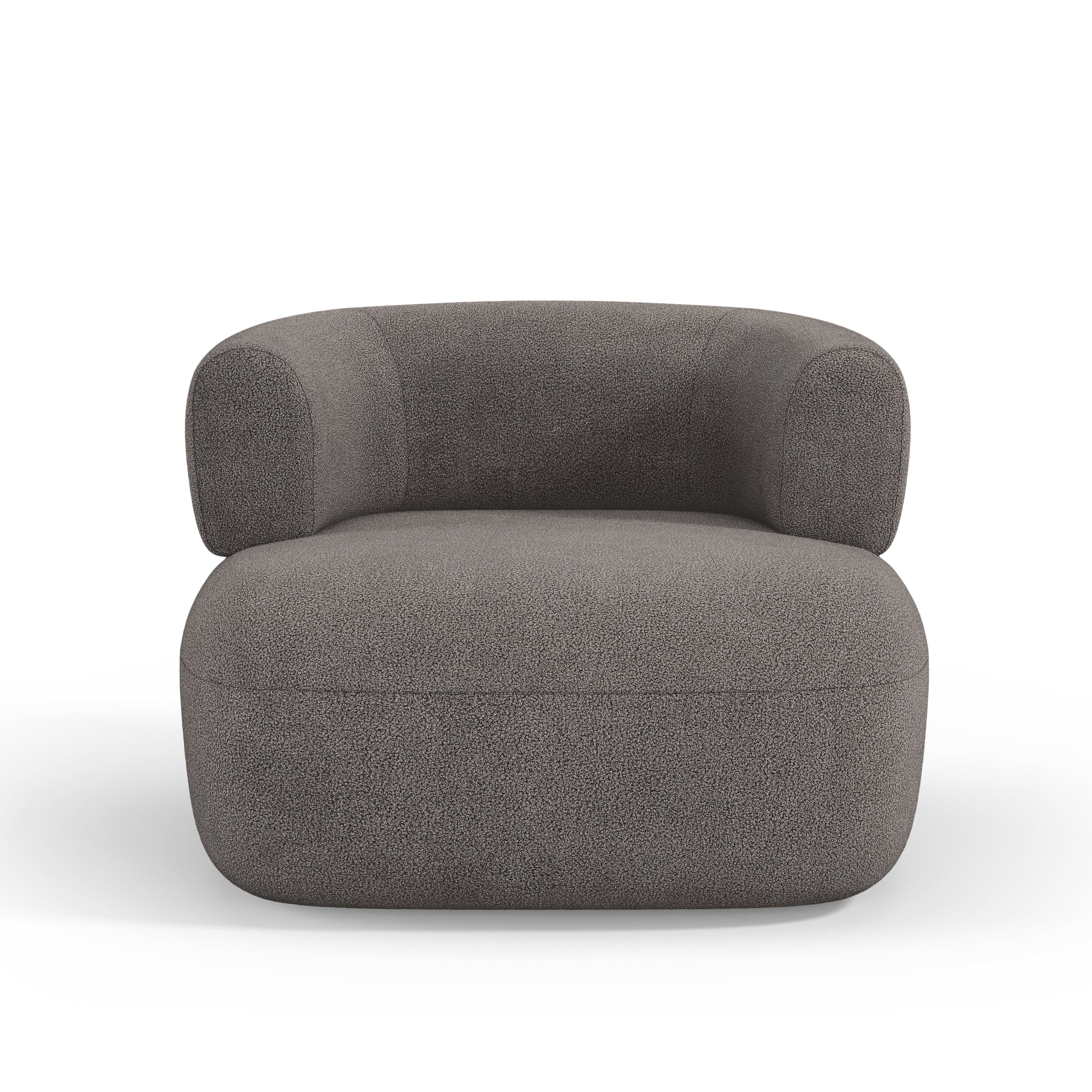 JENNY Armchair Gray Boucle [ewelina] [Amelia spr]