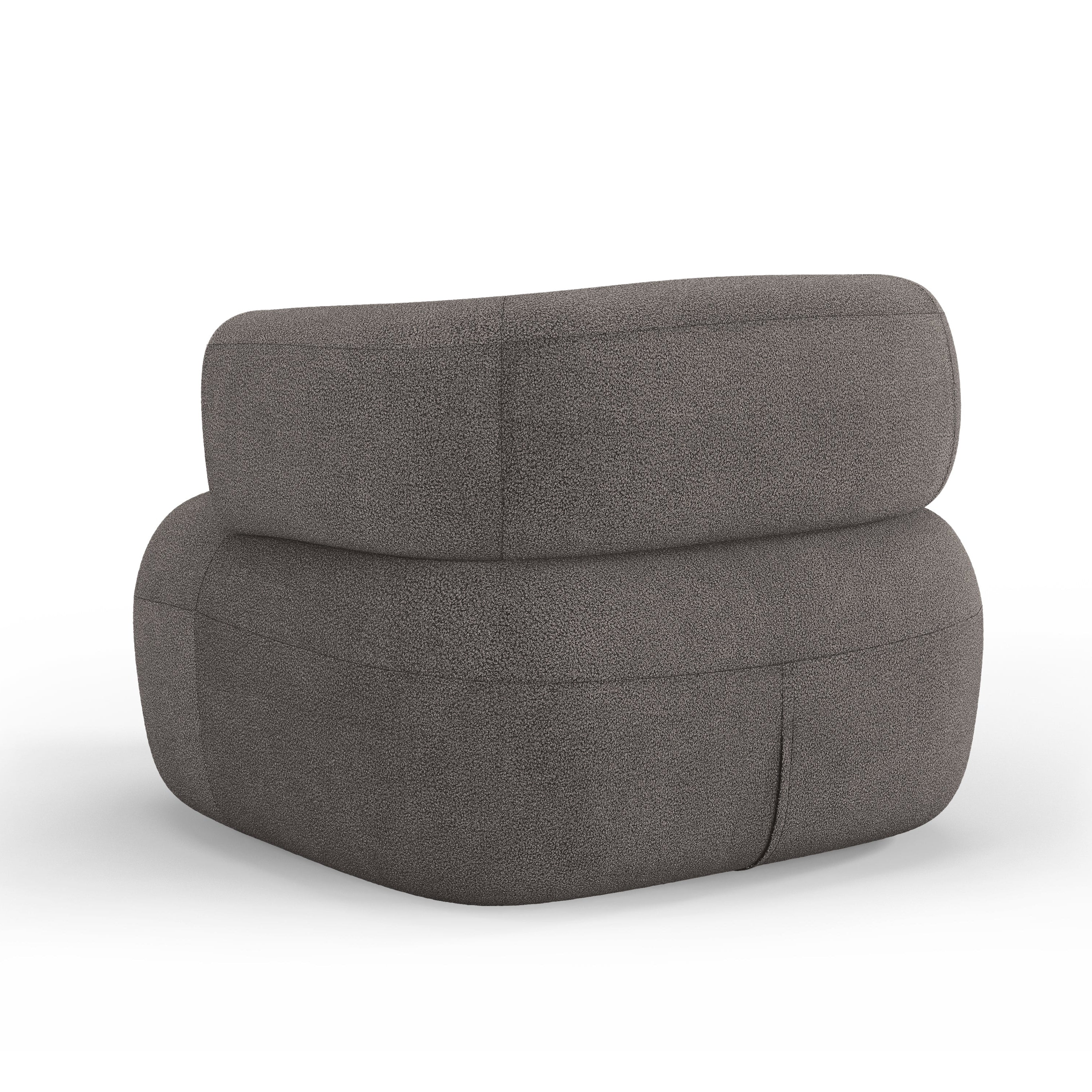 JENNY Armchair Gray Boucle [ewelina] [Amelia spr]