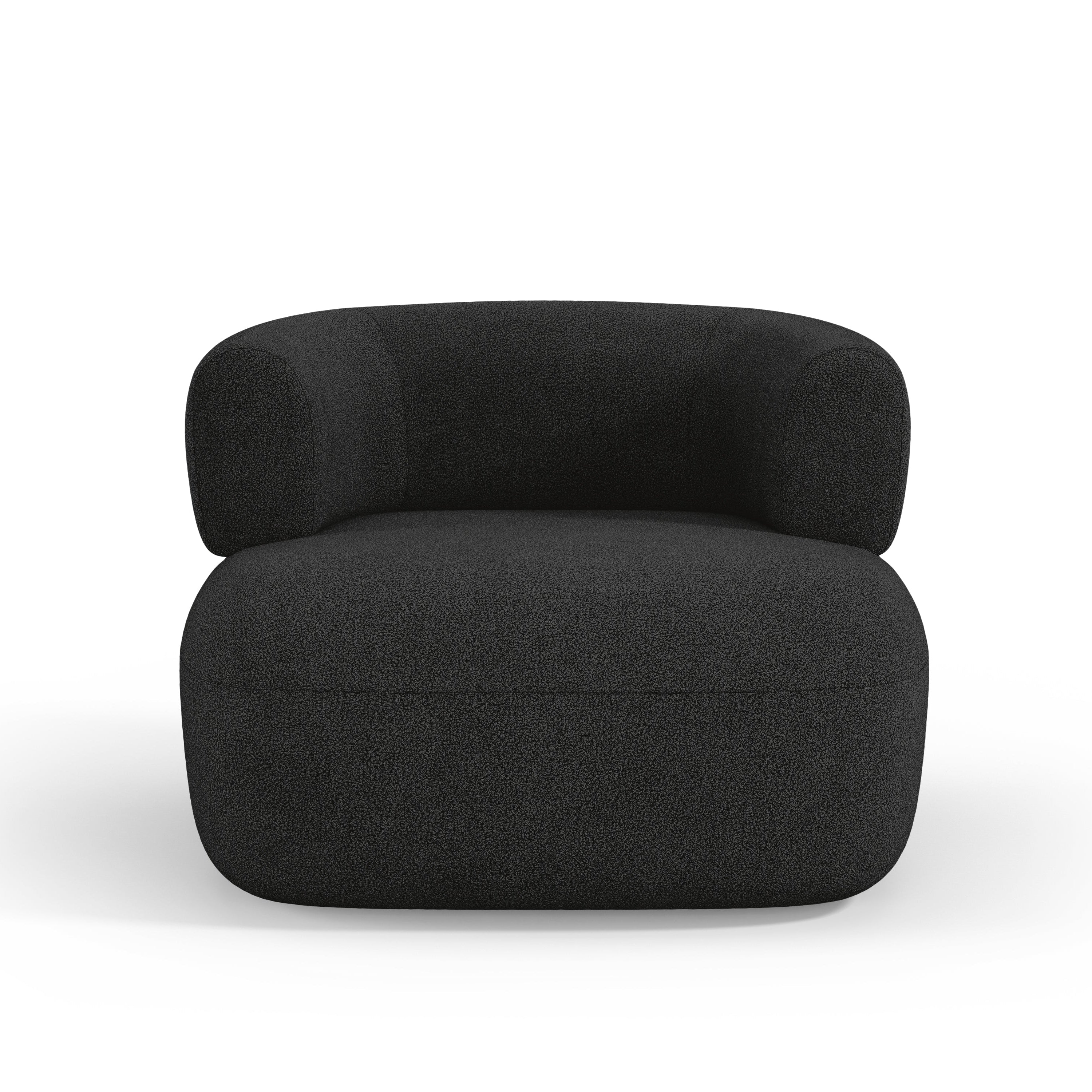 JENNY Armchair black boucle [ewelina] [Amelia spr]