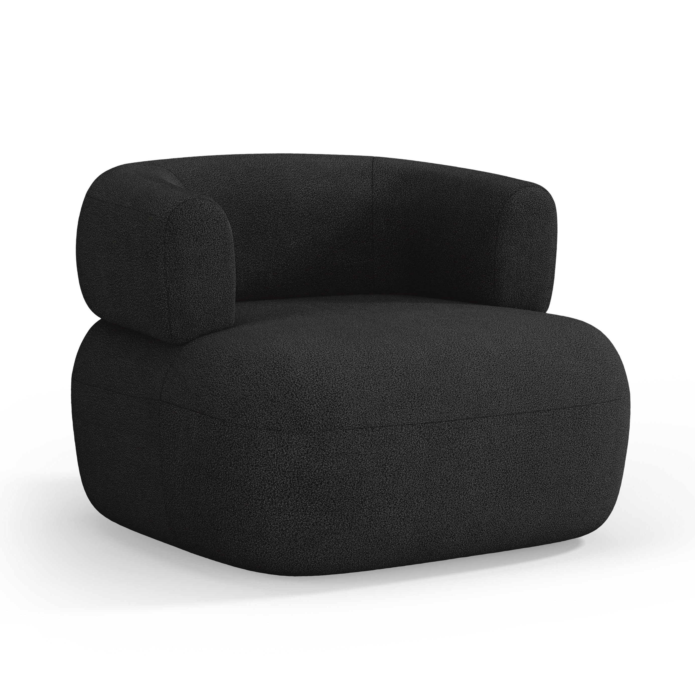 JENNY Armchair black boucle [ewelina] [Amelia spr]