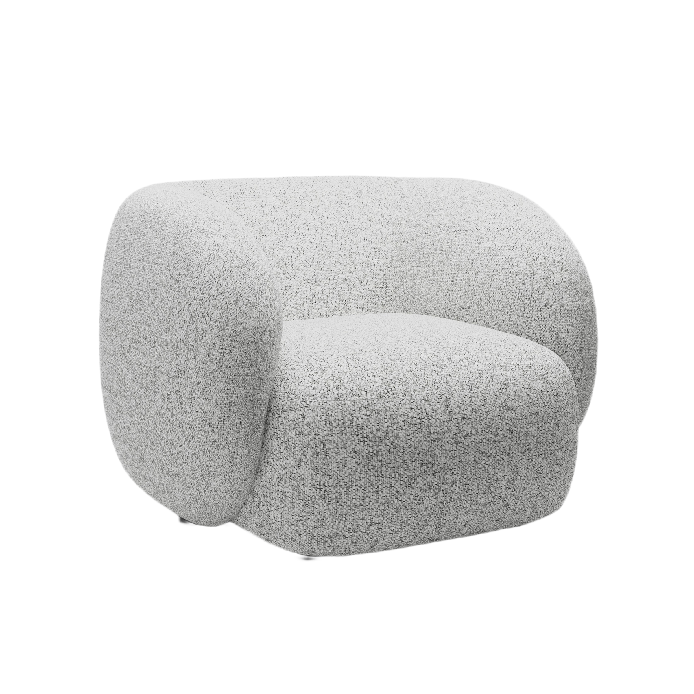 Sessel KATE hellgrau meliert