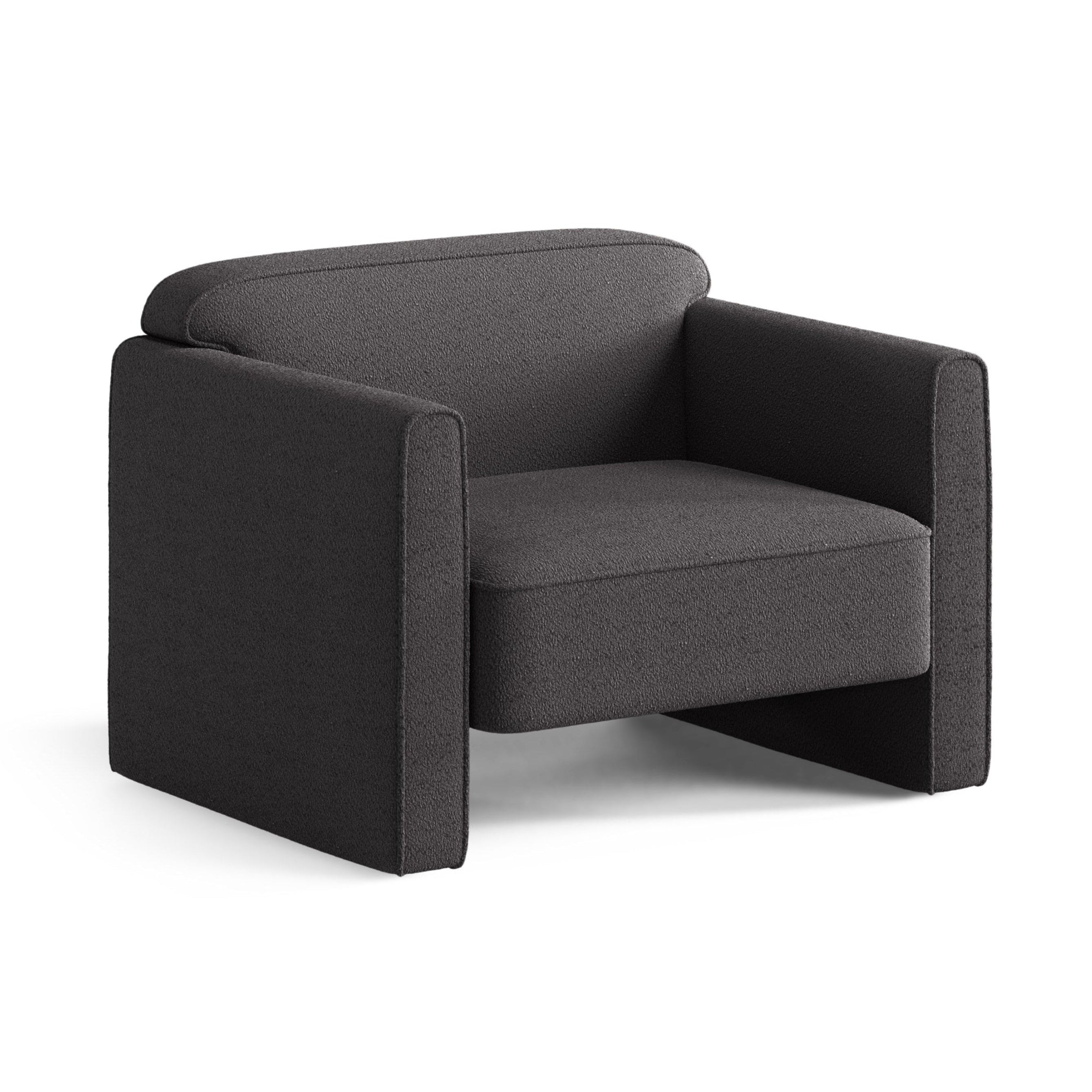ABBY Graphite Boucle Armchair [ewelina] [Amelia spr]