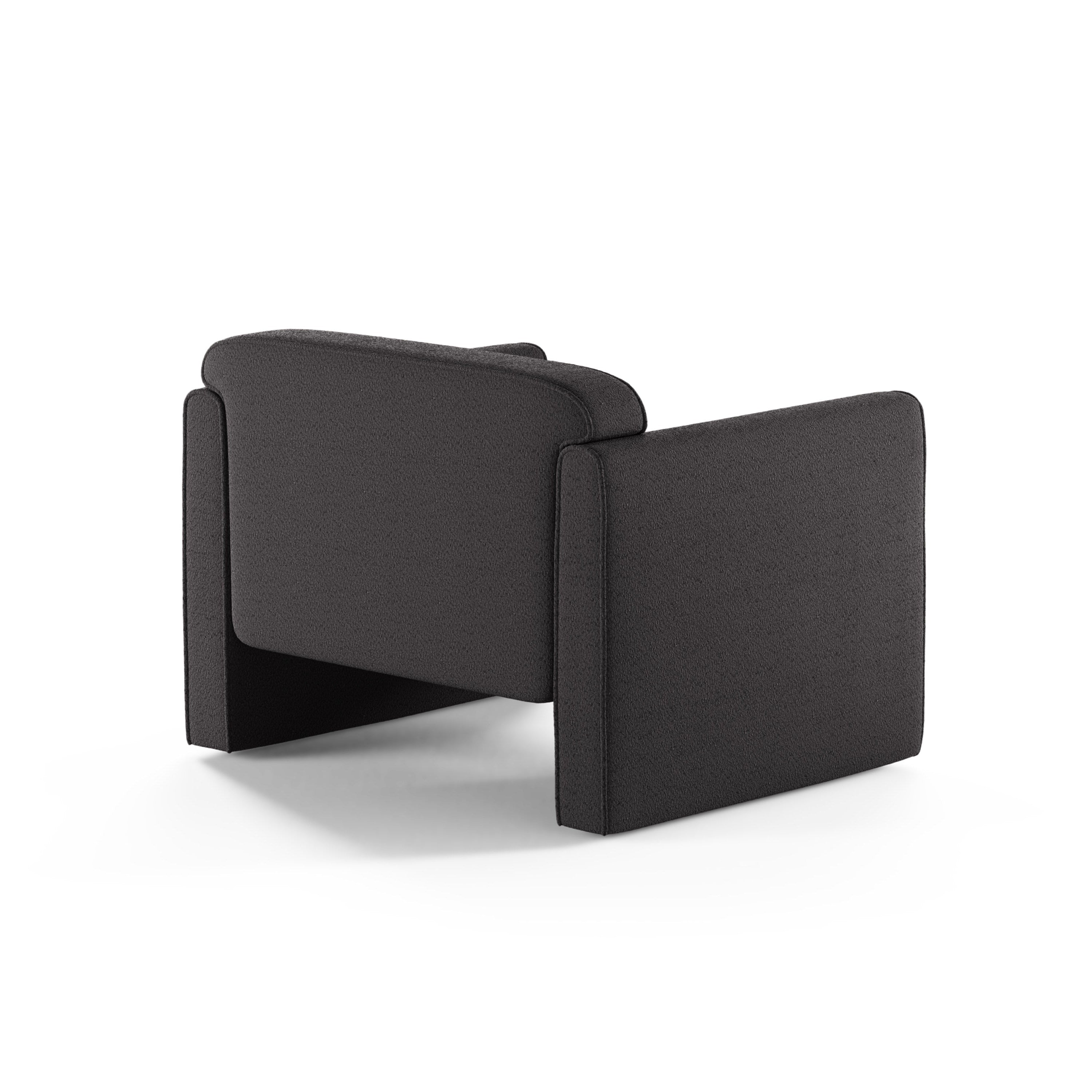 ABBY Graphite Boucle Armchair [ewelina] [Amelia spr]