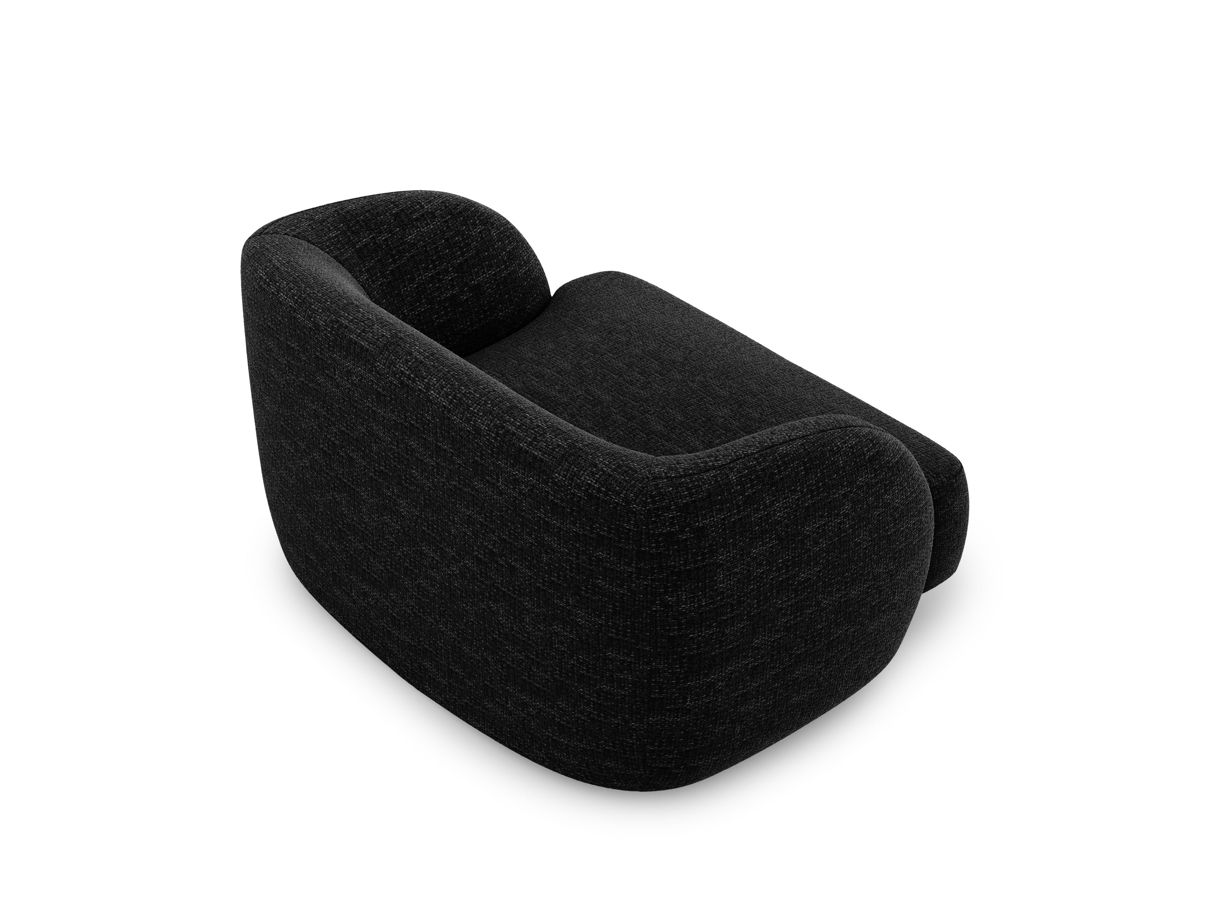 MILEY Armchair Black Chenille