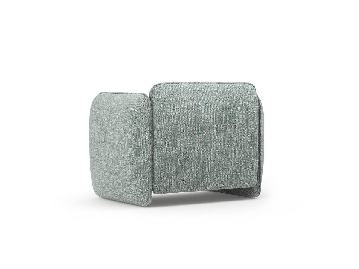Fauteuil GEORGIA gedempt blauw chenille