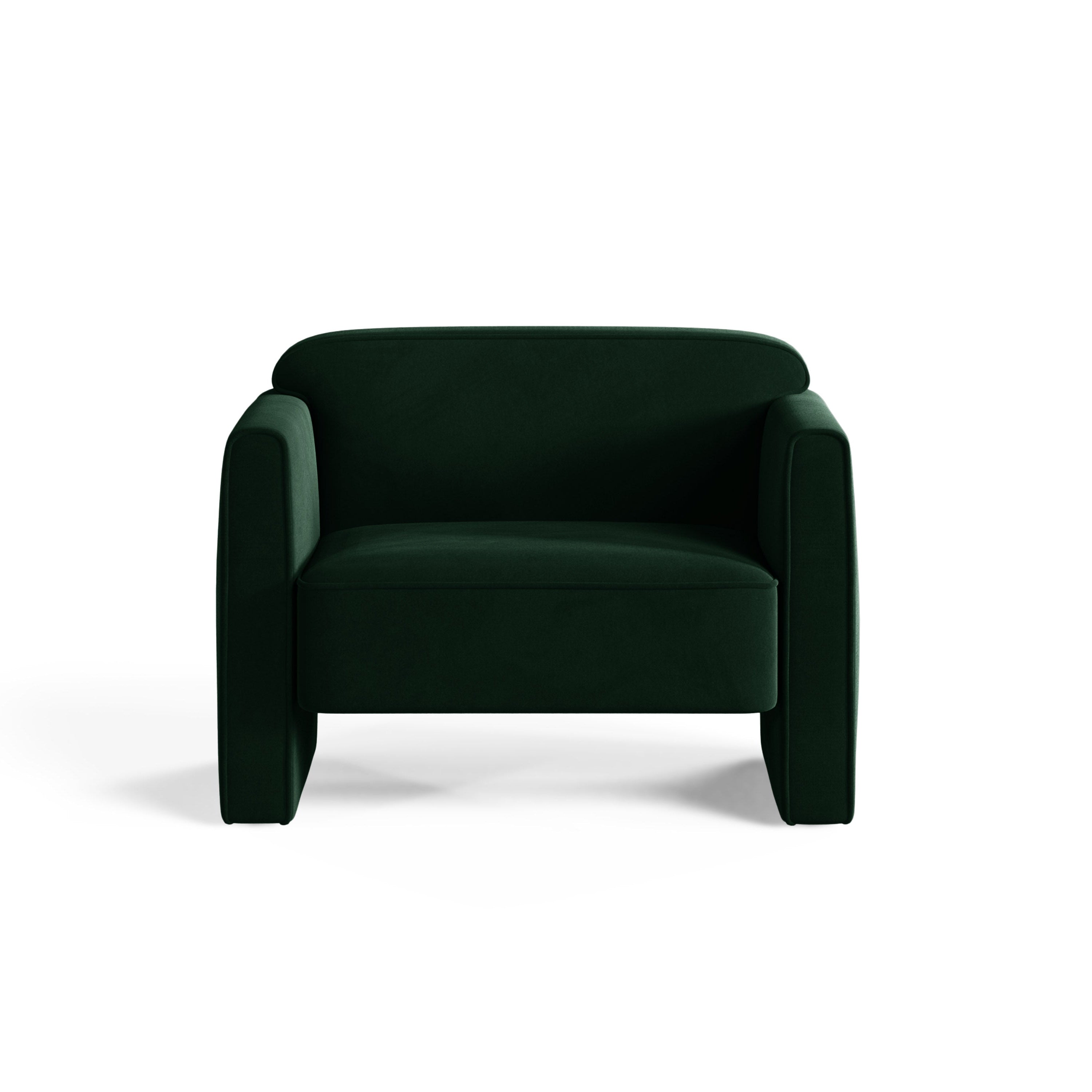 Velvet fauteuil ABBY donkergroen