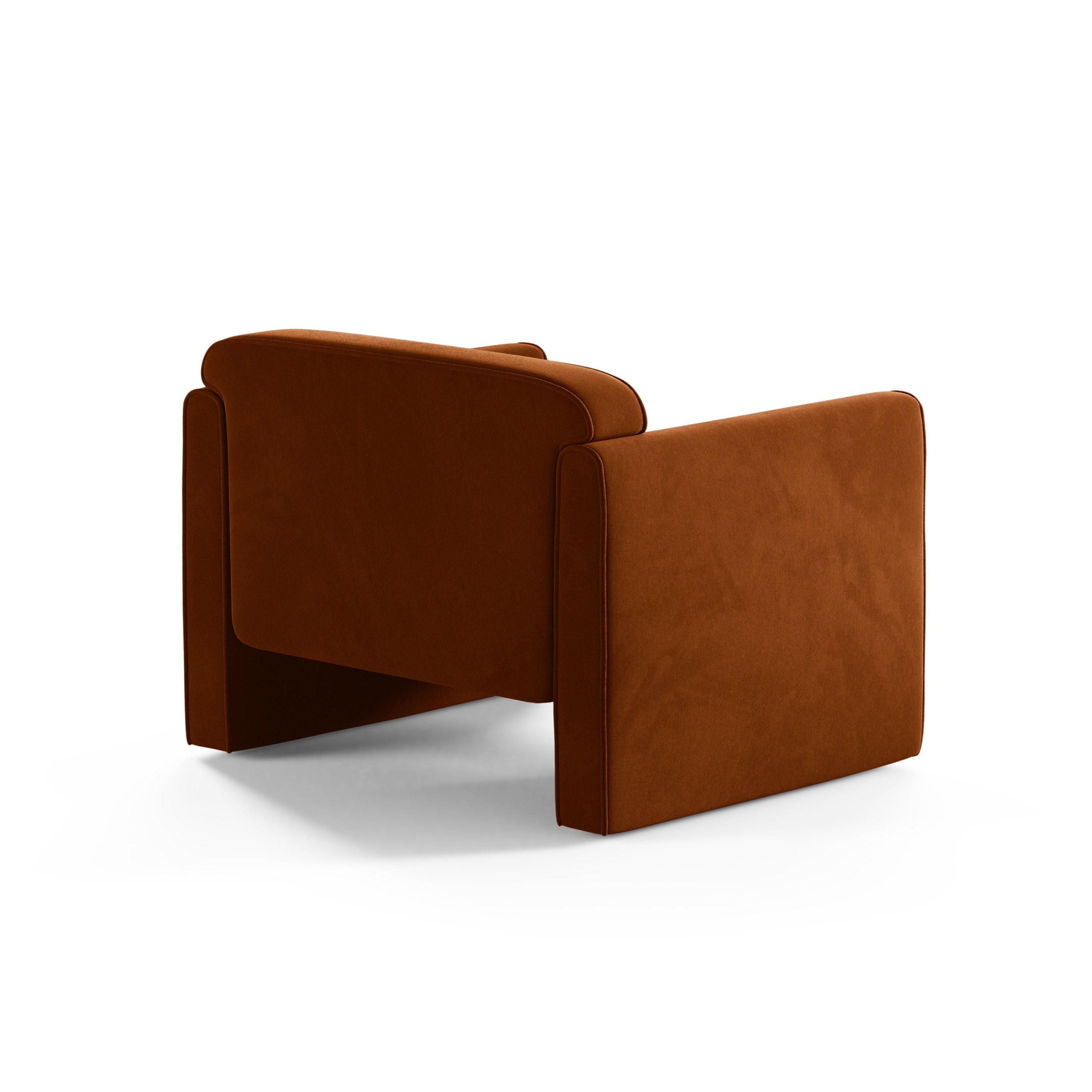 Velvet fauteuil ABBY terracotta