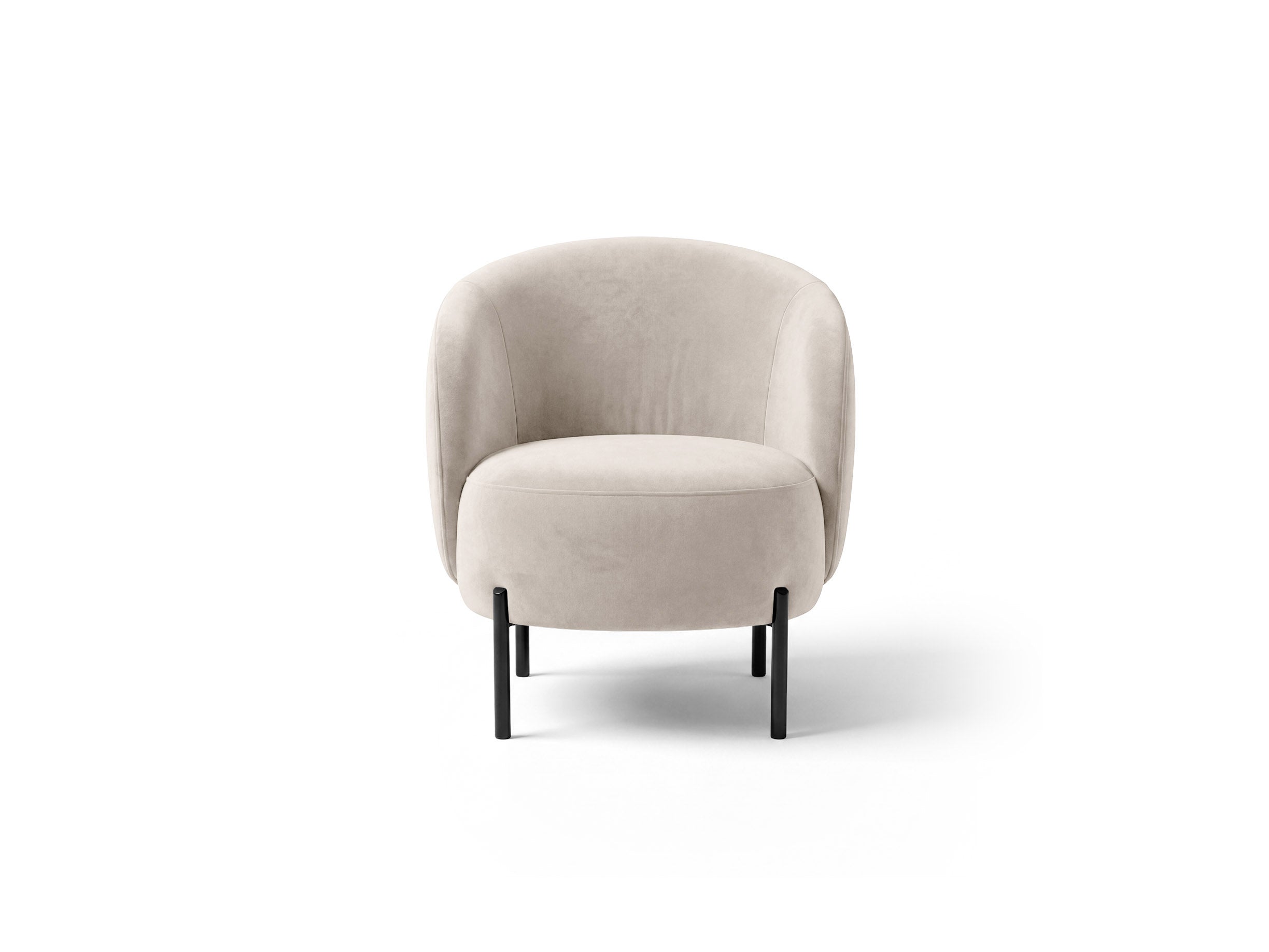 Velours fauteuil AMALTA beige