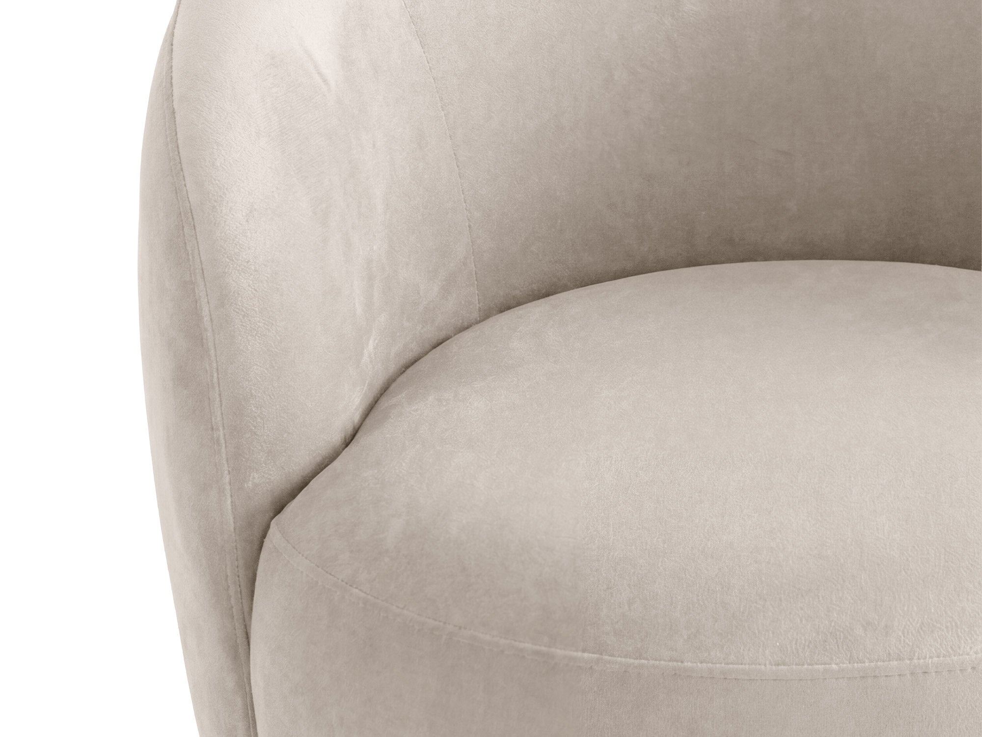 Velours fauteuil AMALTA beige