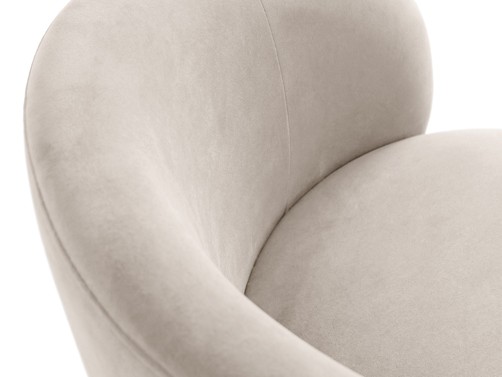 Velours fauteuil AMALTA beige