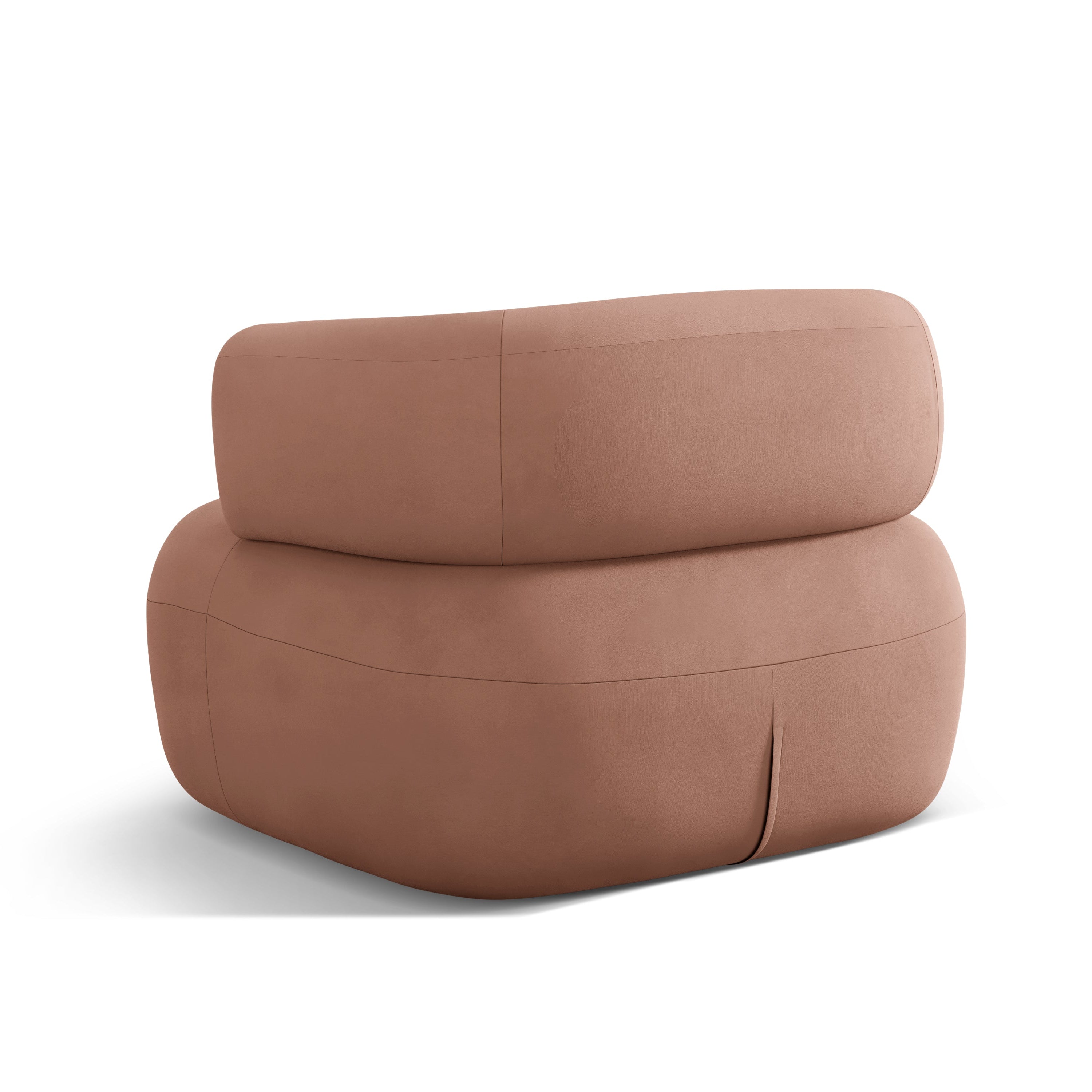 Fluwelen fauteuil JENNY roze [ewelina] [Amelia spr]