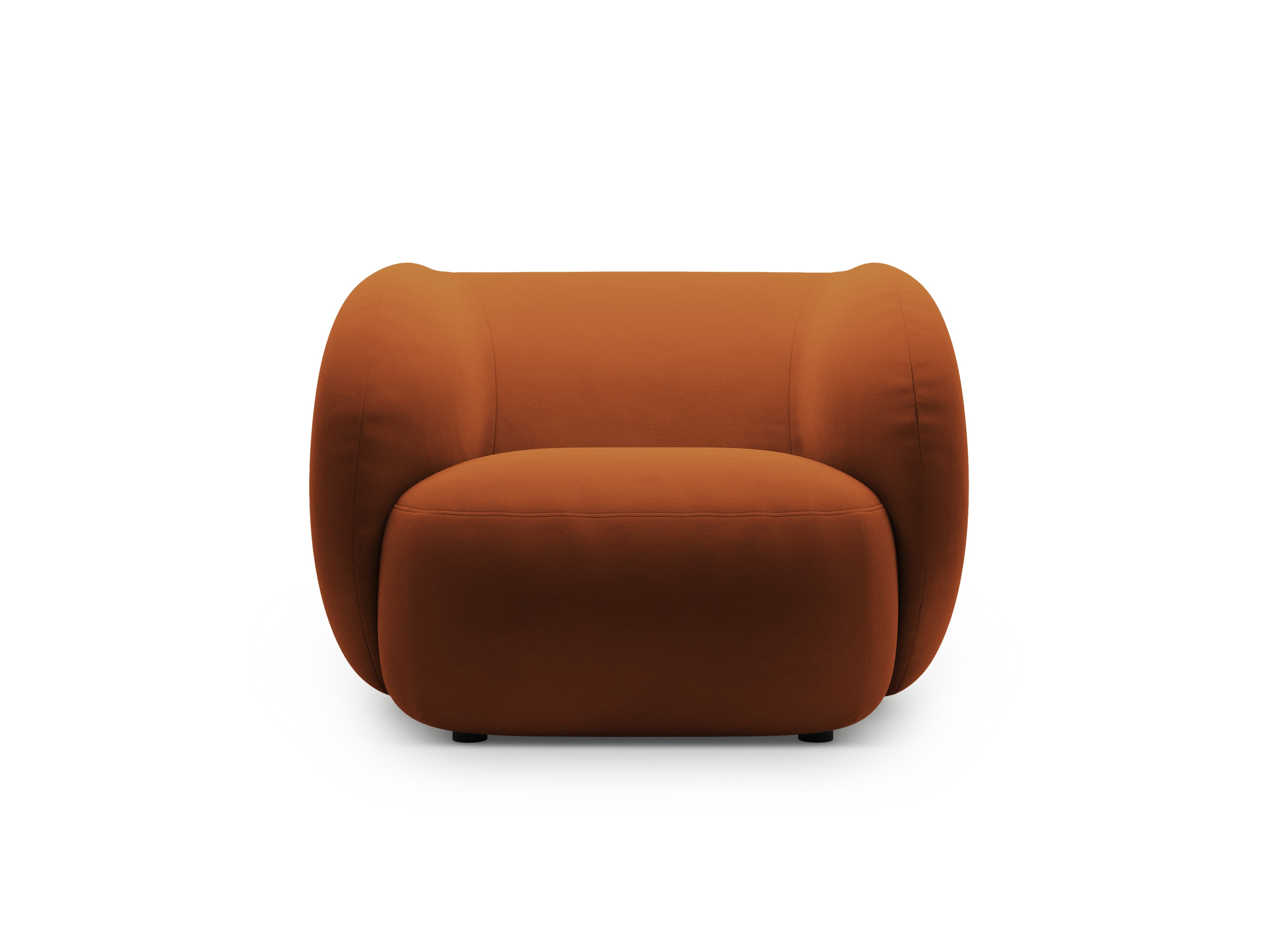 velours fauteuil KATE terracotta