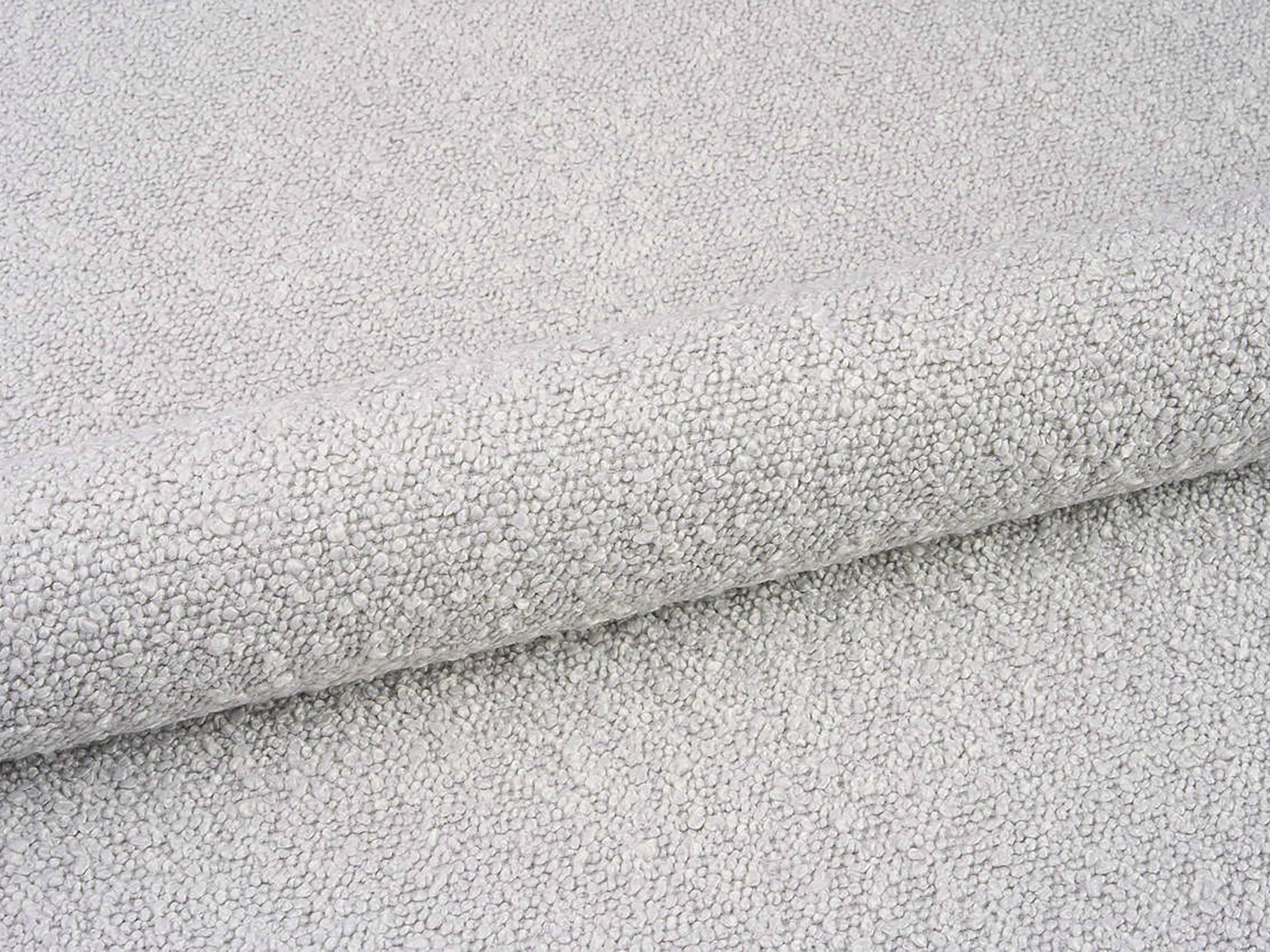 Bed LINEA lichtgrijs boucle