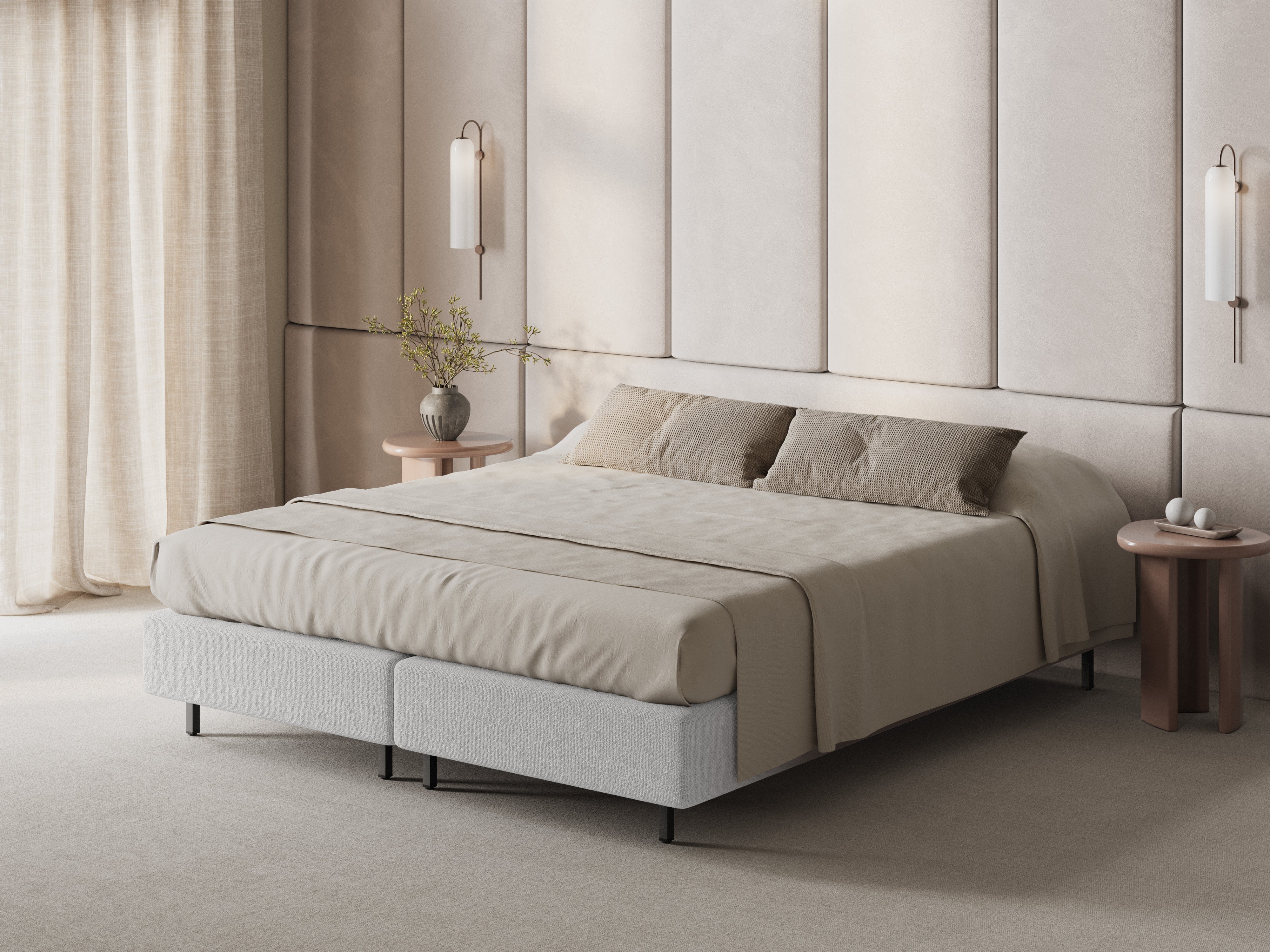 Bed WHALE zilver szenil
