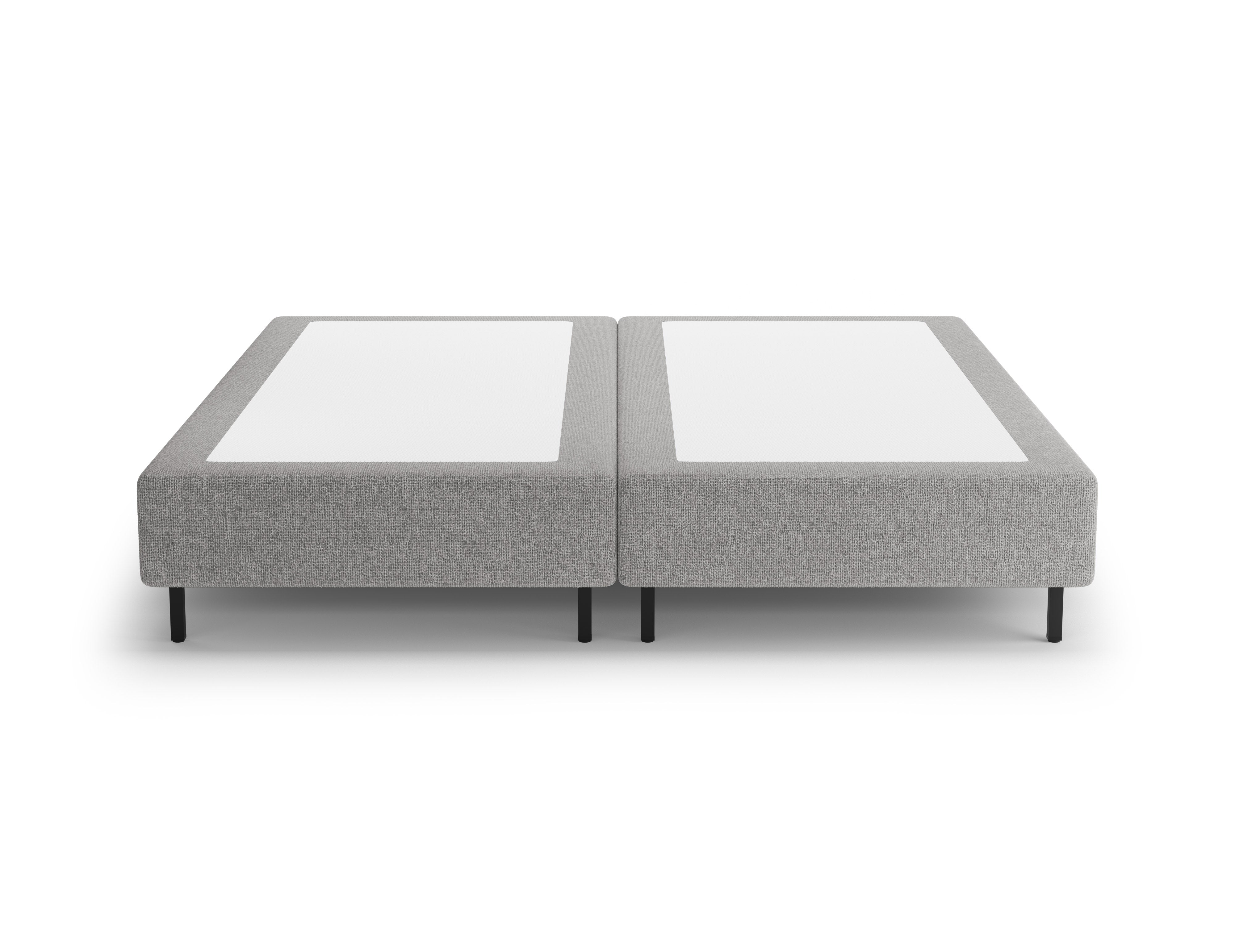 Bed WHALE lichtgrijs chenille