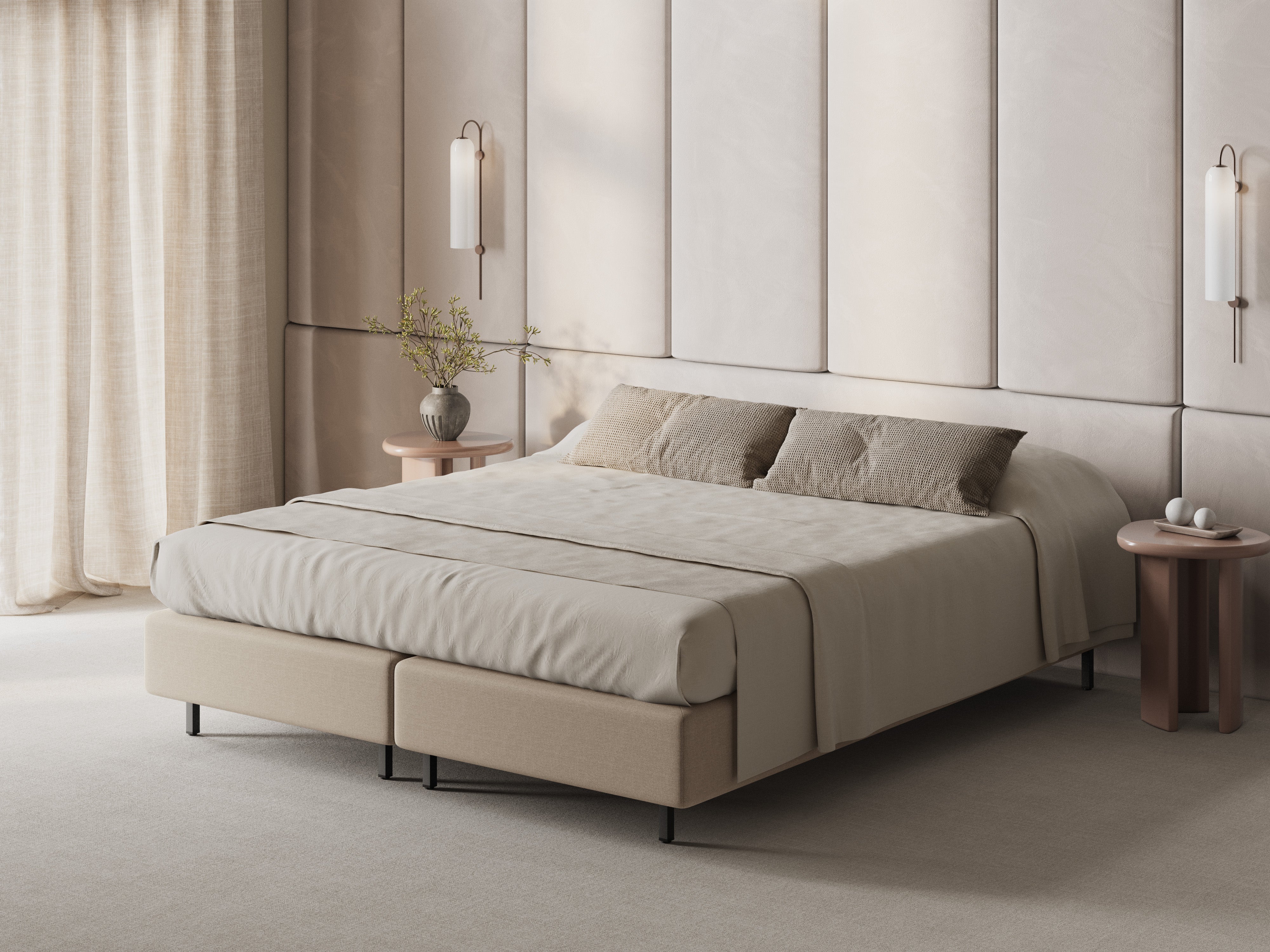 Bed WHALE beige