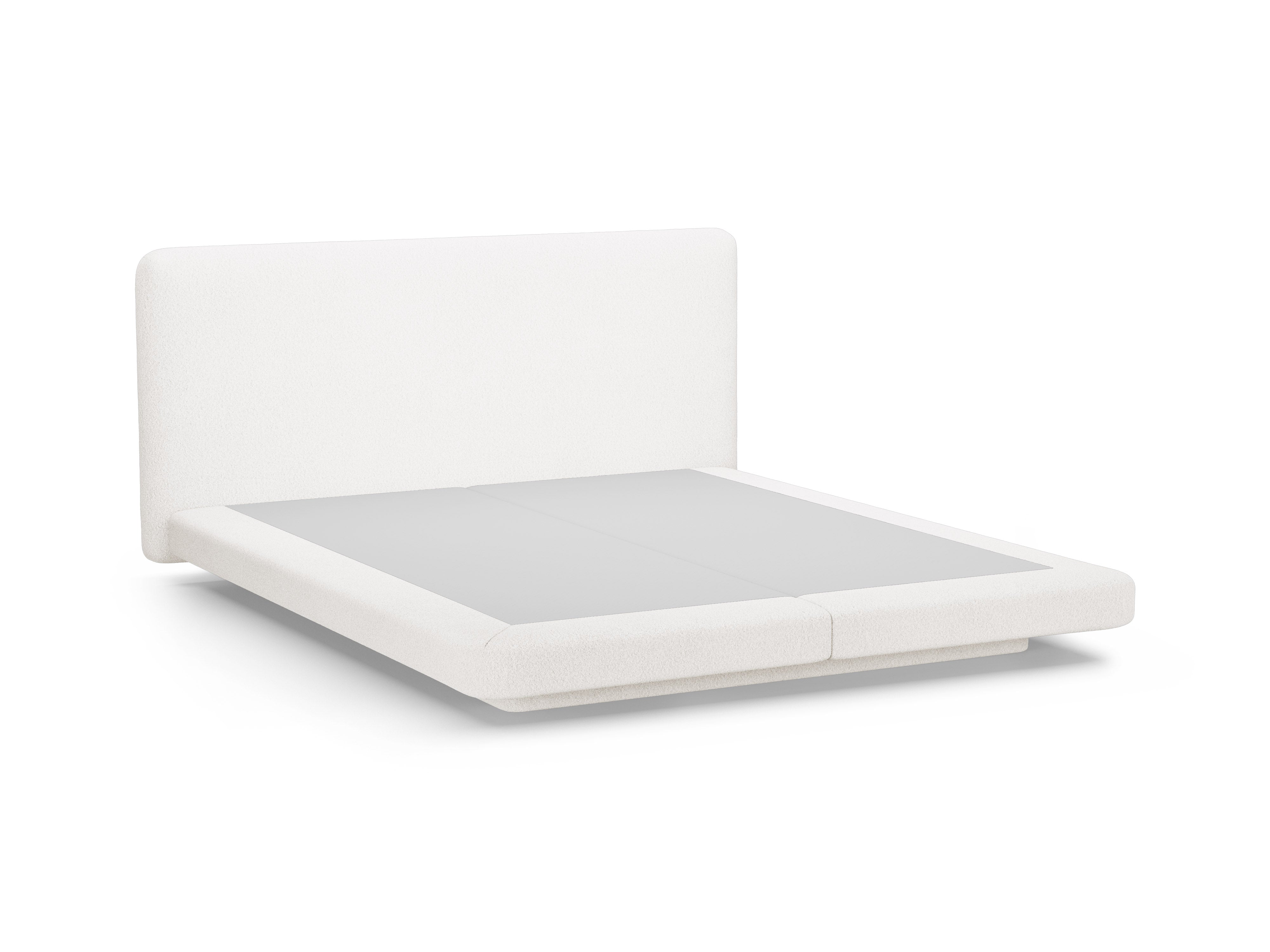 Bett LINEA weiß Boucle