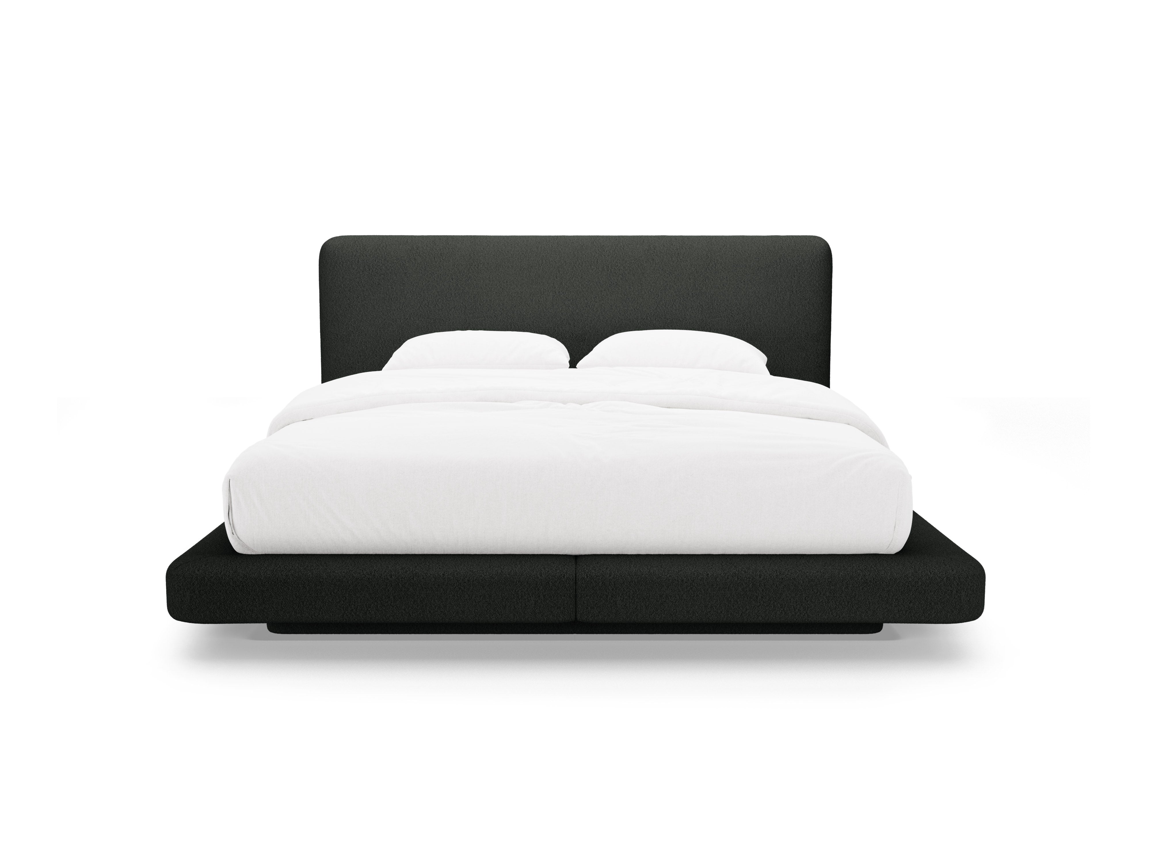 Bed LINEA zwart boucle