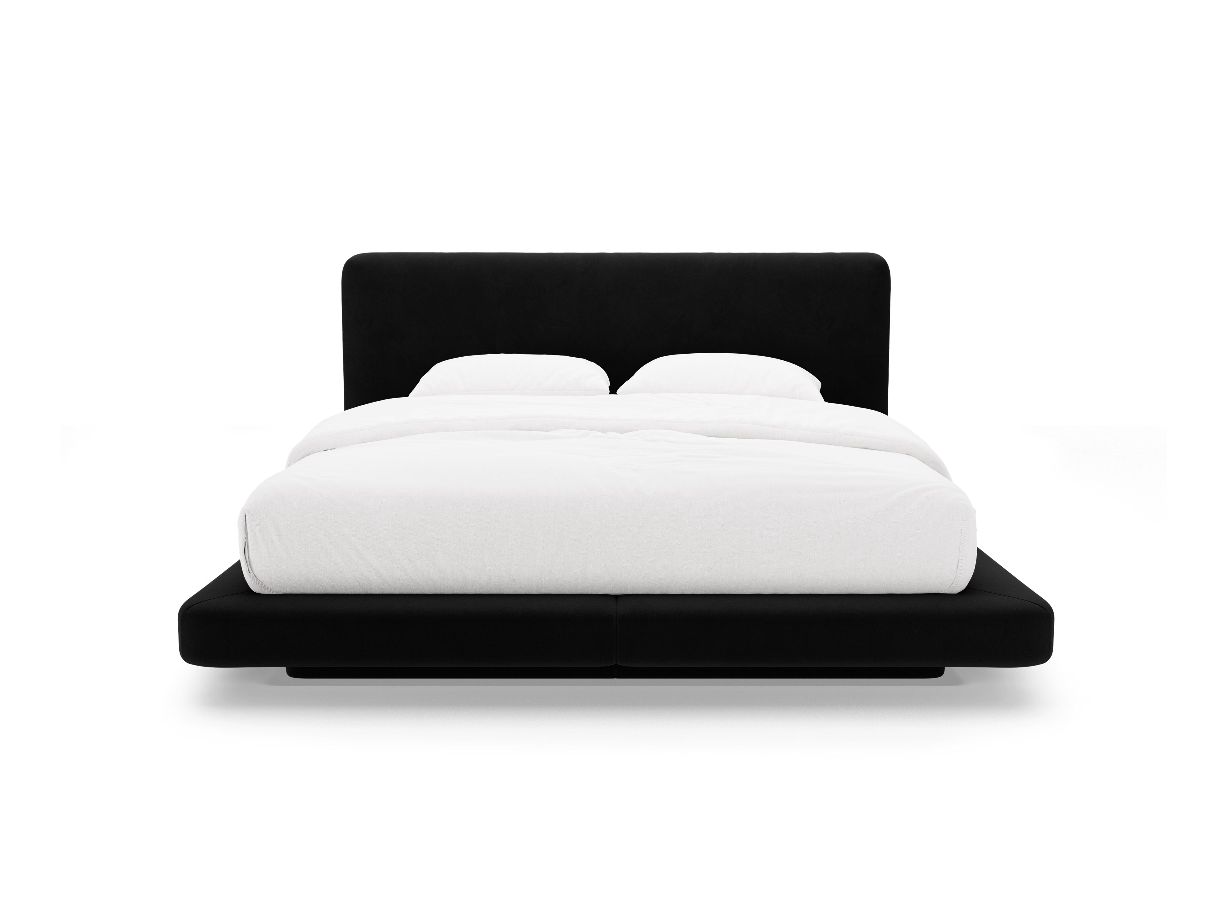 Velvet bed LINEA zwart