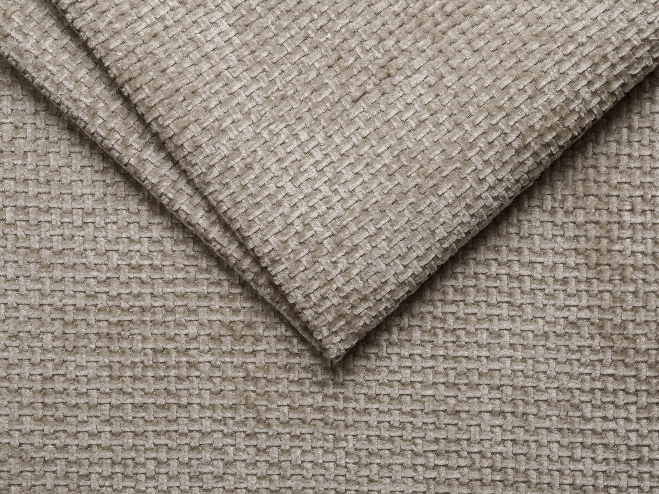 Bed WHALE donkerbeige chenille