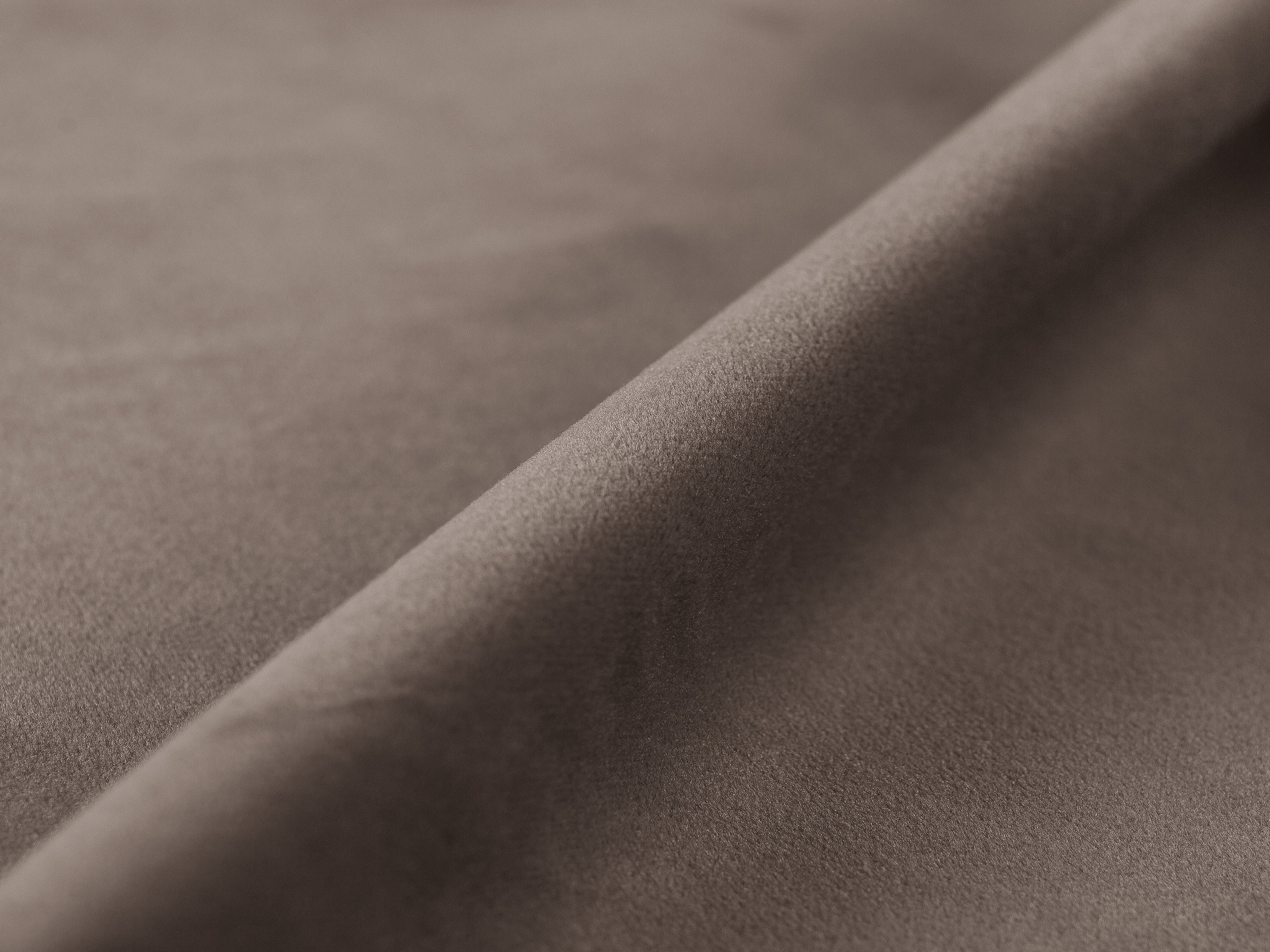 Velvet Bed WHALE Warm Gray