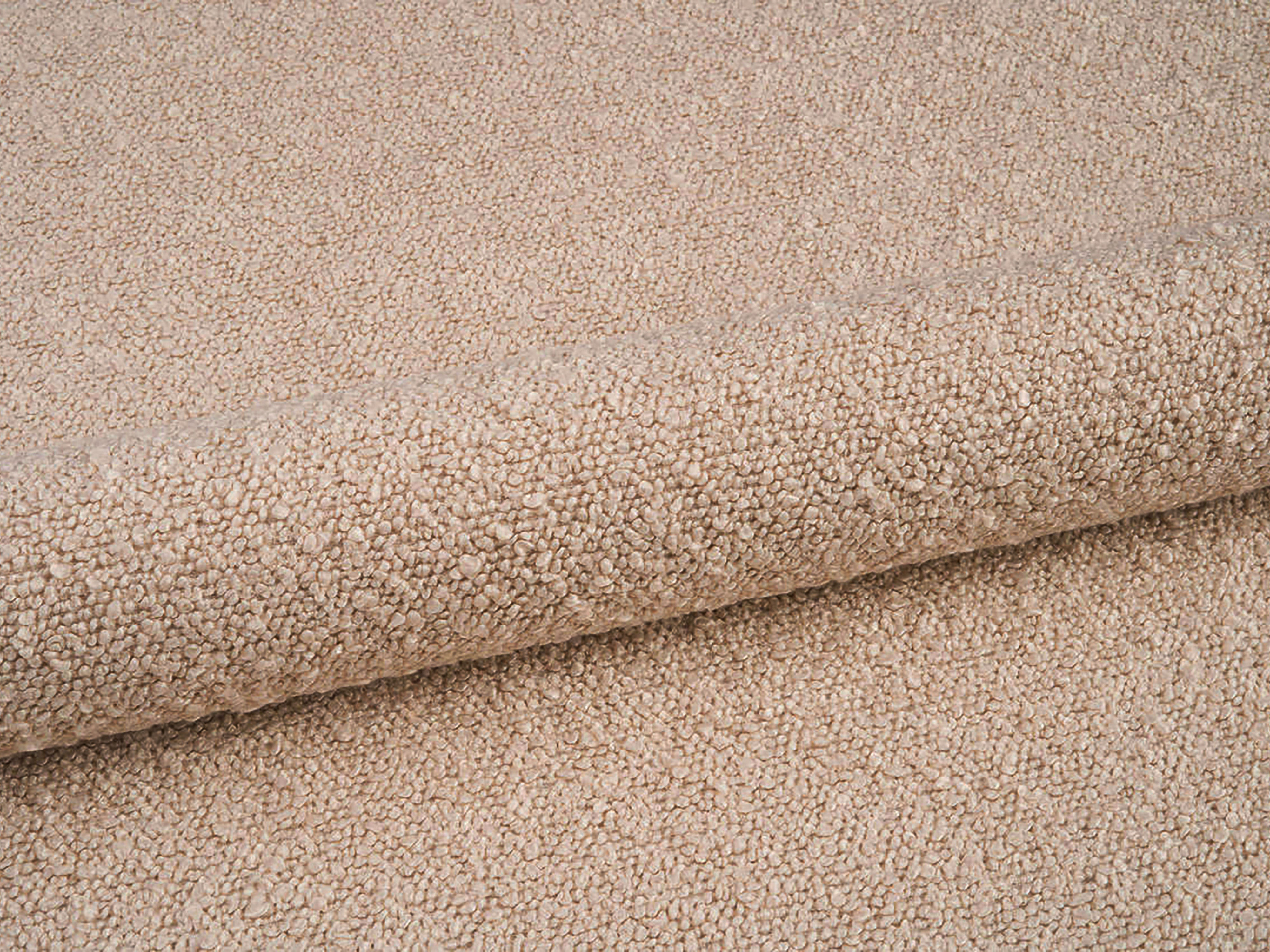 OVALO Beige Boucle Bed