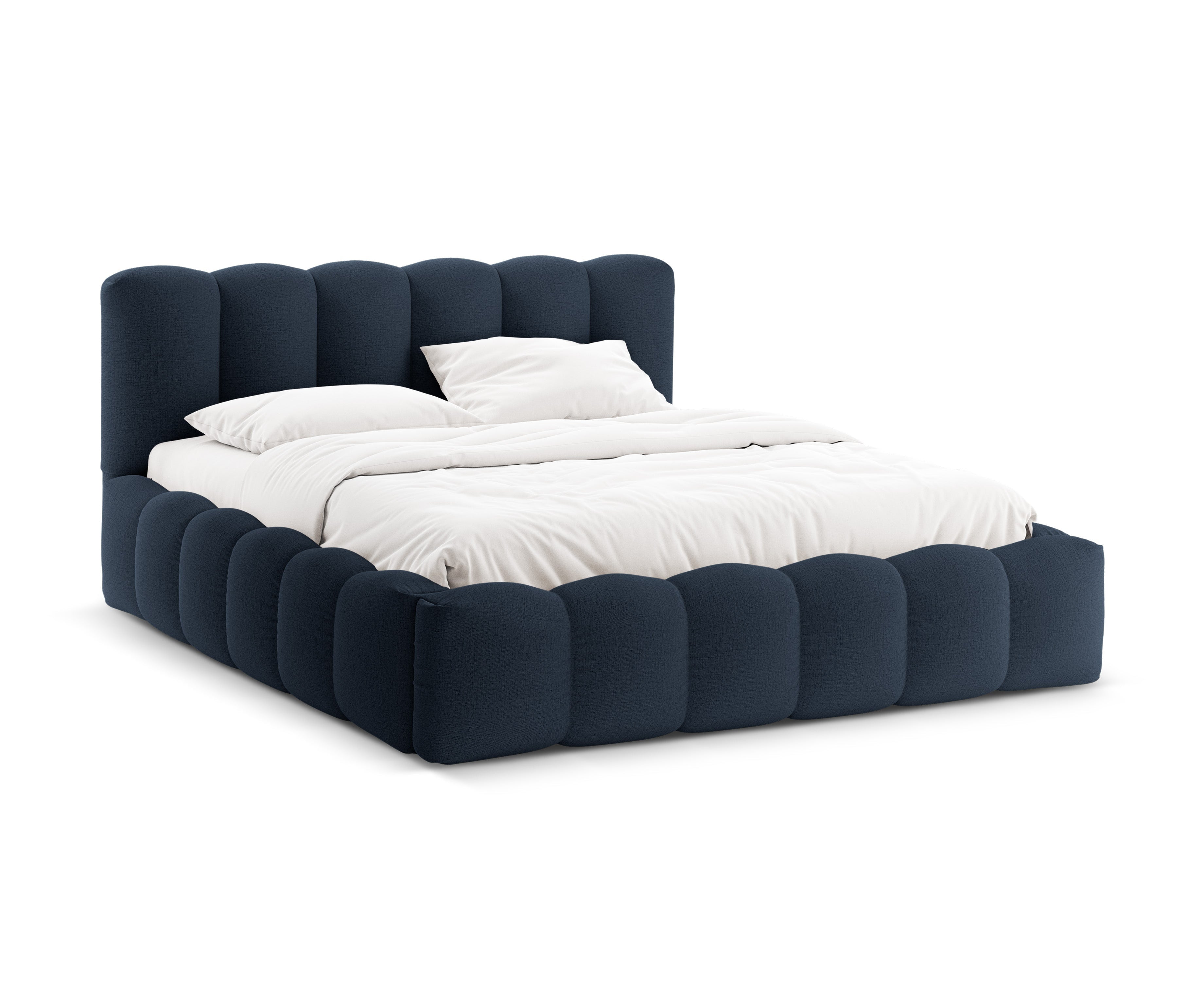 Bed met opbergruimte LUPINE koninklijk blauw