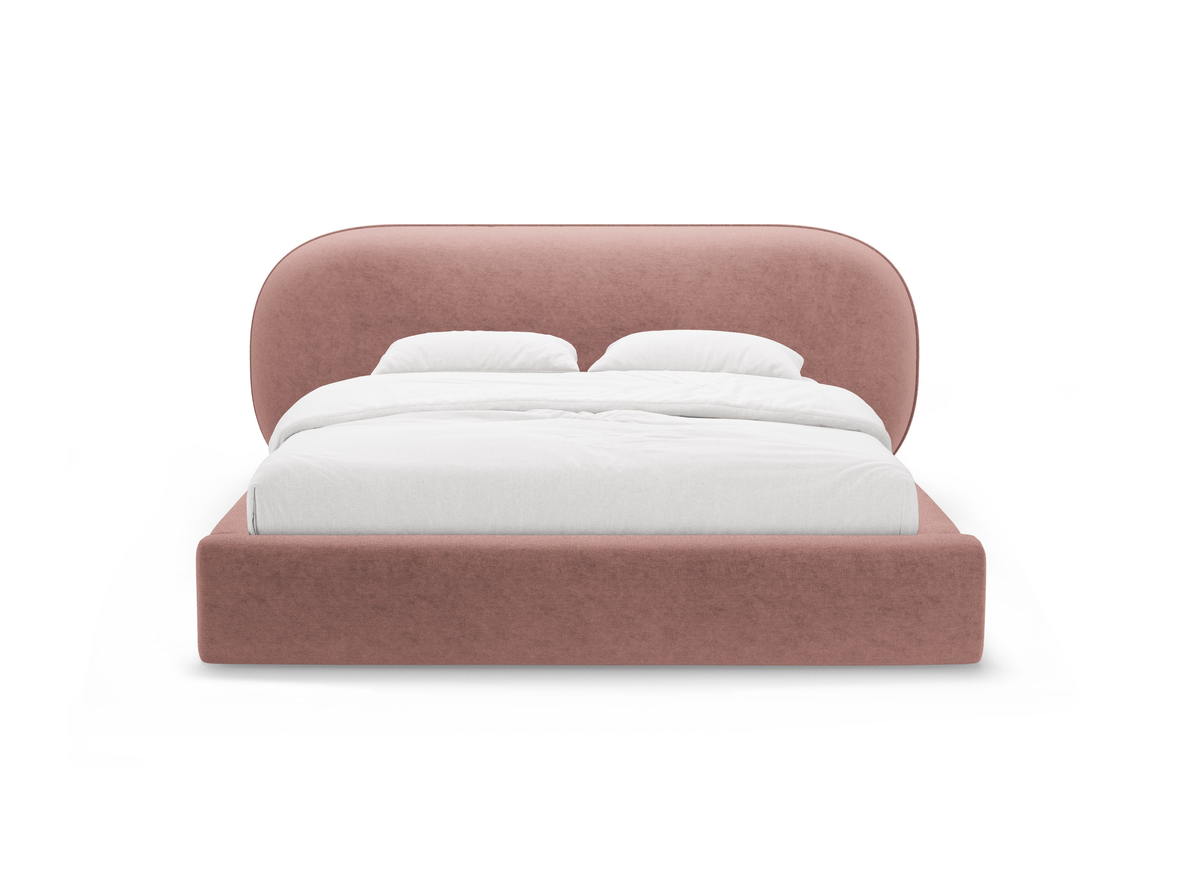 Bett OVALO rosa Chenille