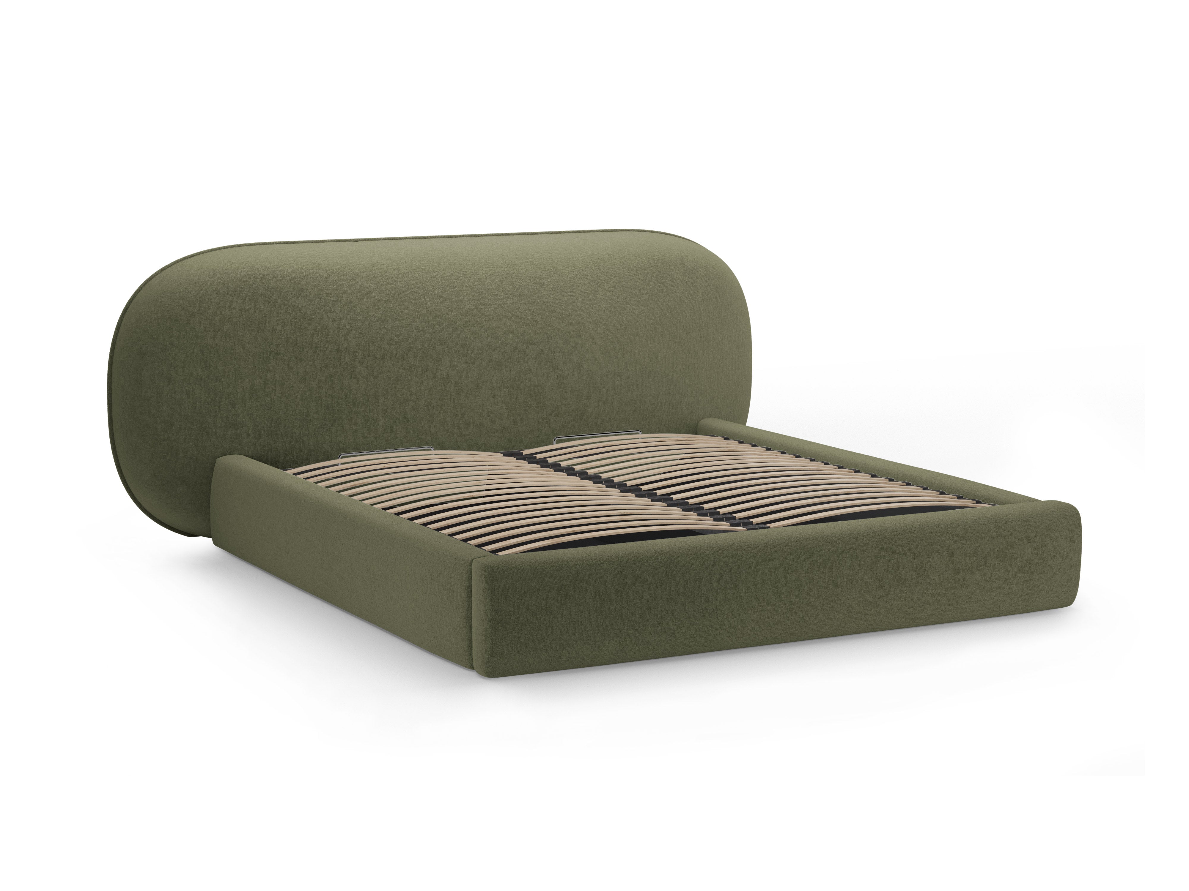OVALO Bed Green Chenille