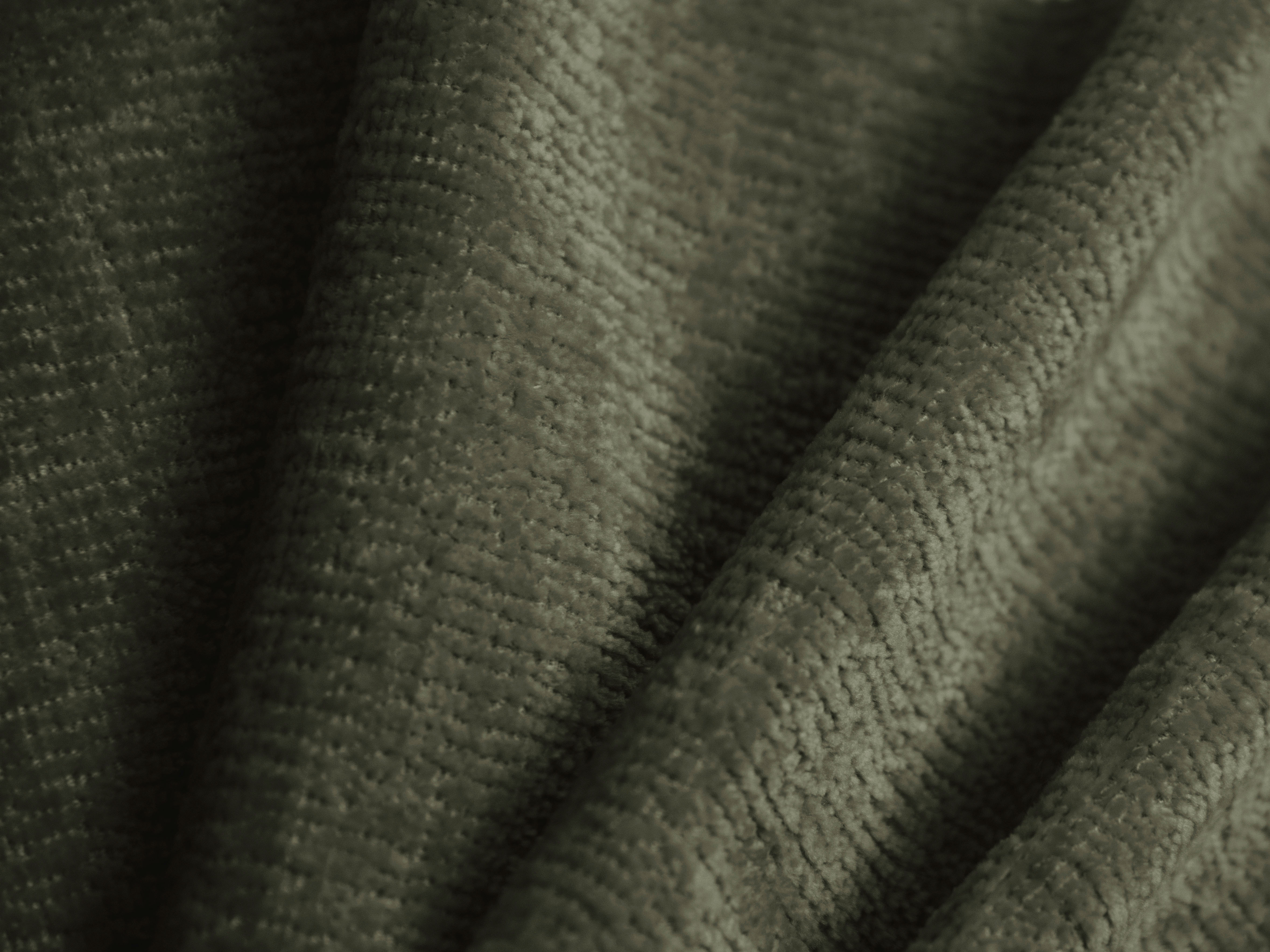OVALO Bed Green Chenille