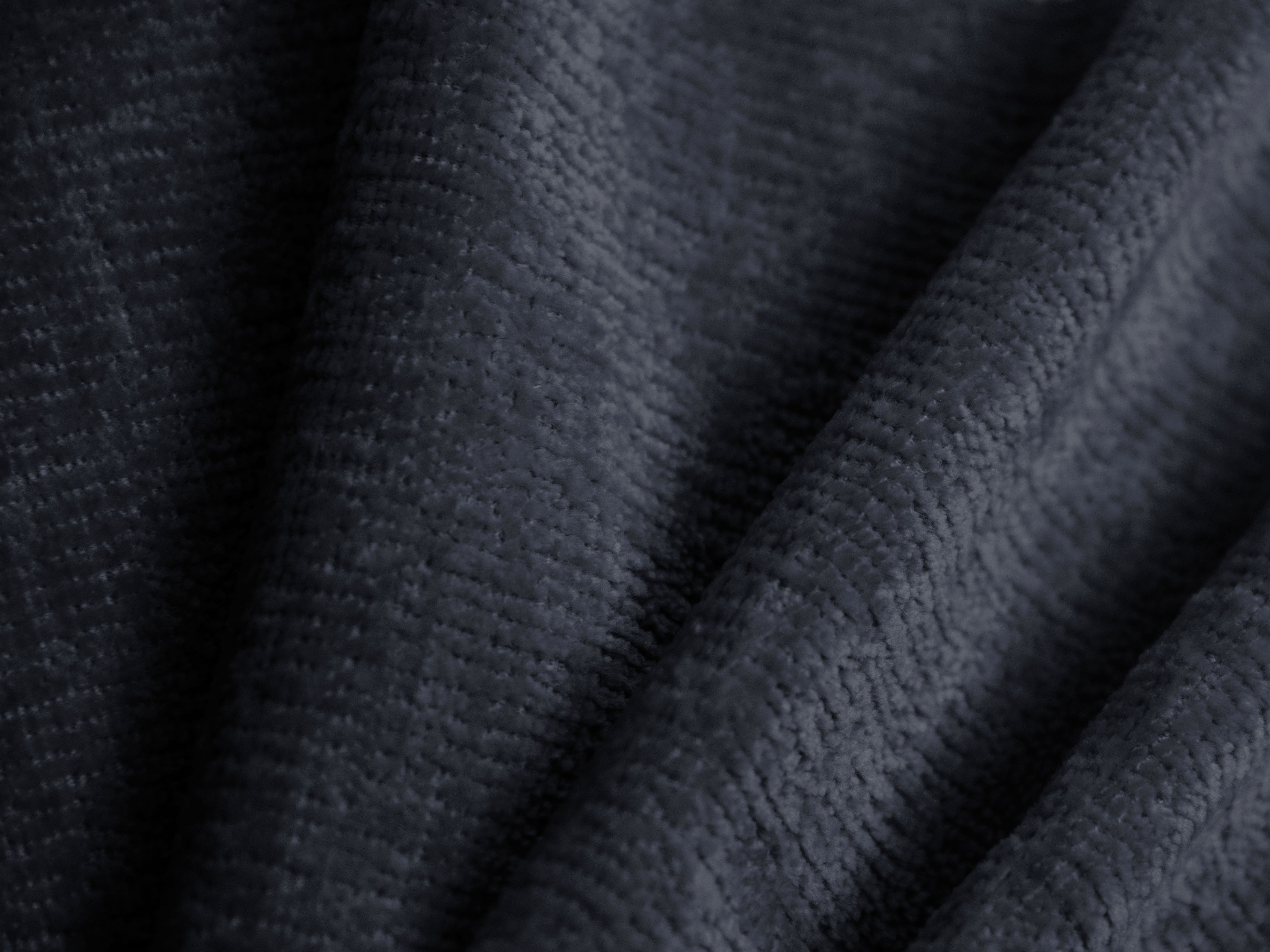 Bed OVALO donkerblauw chenille