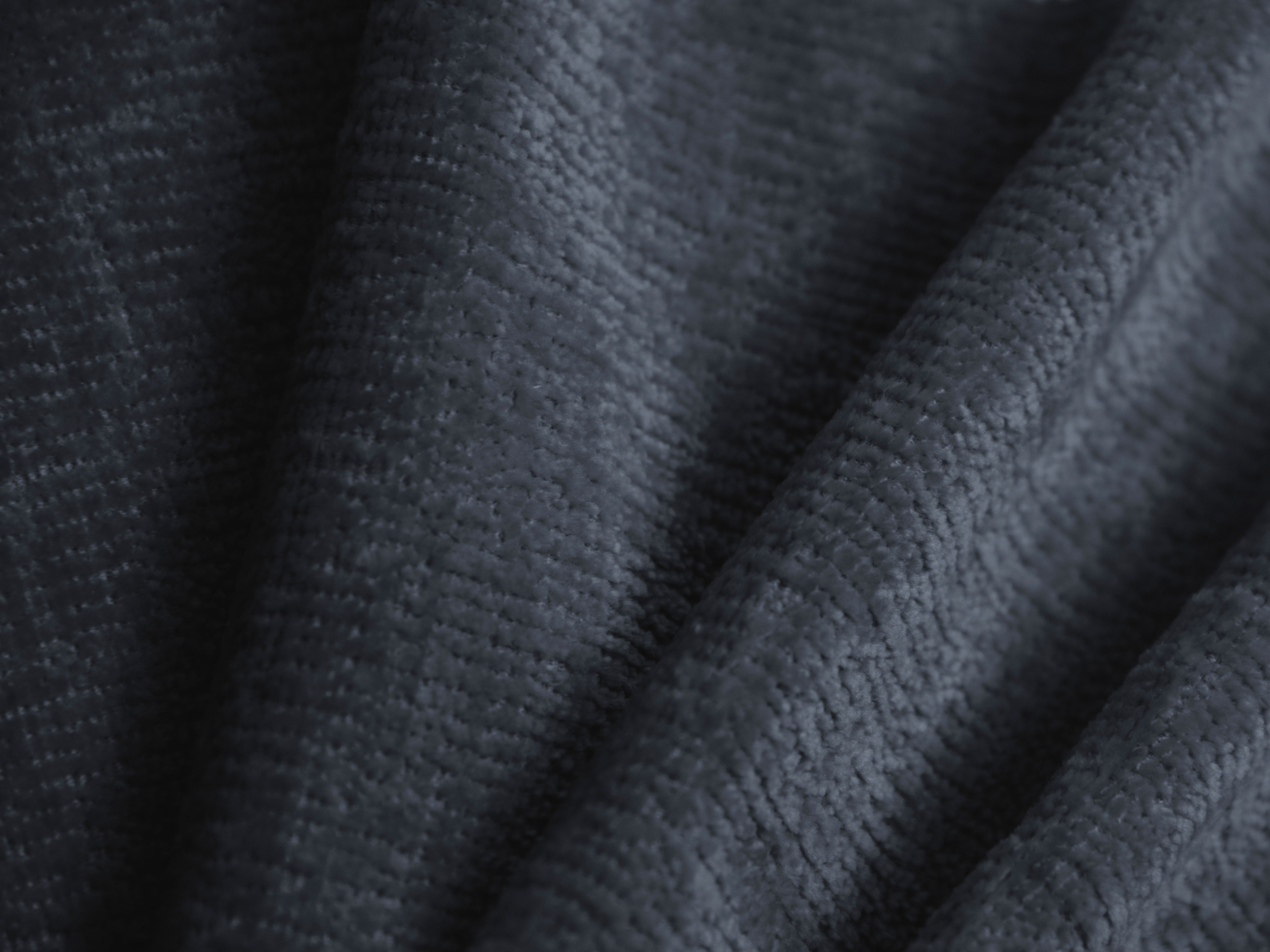 Bed SOLANGE donkerblauw chenille