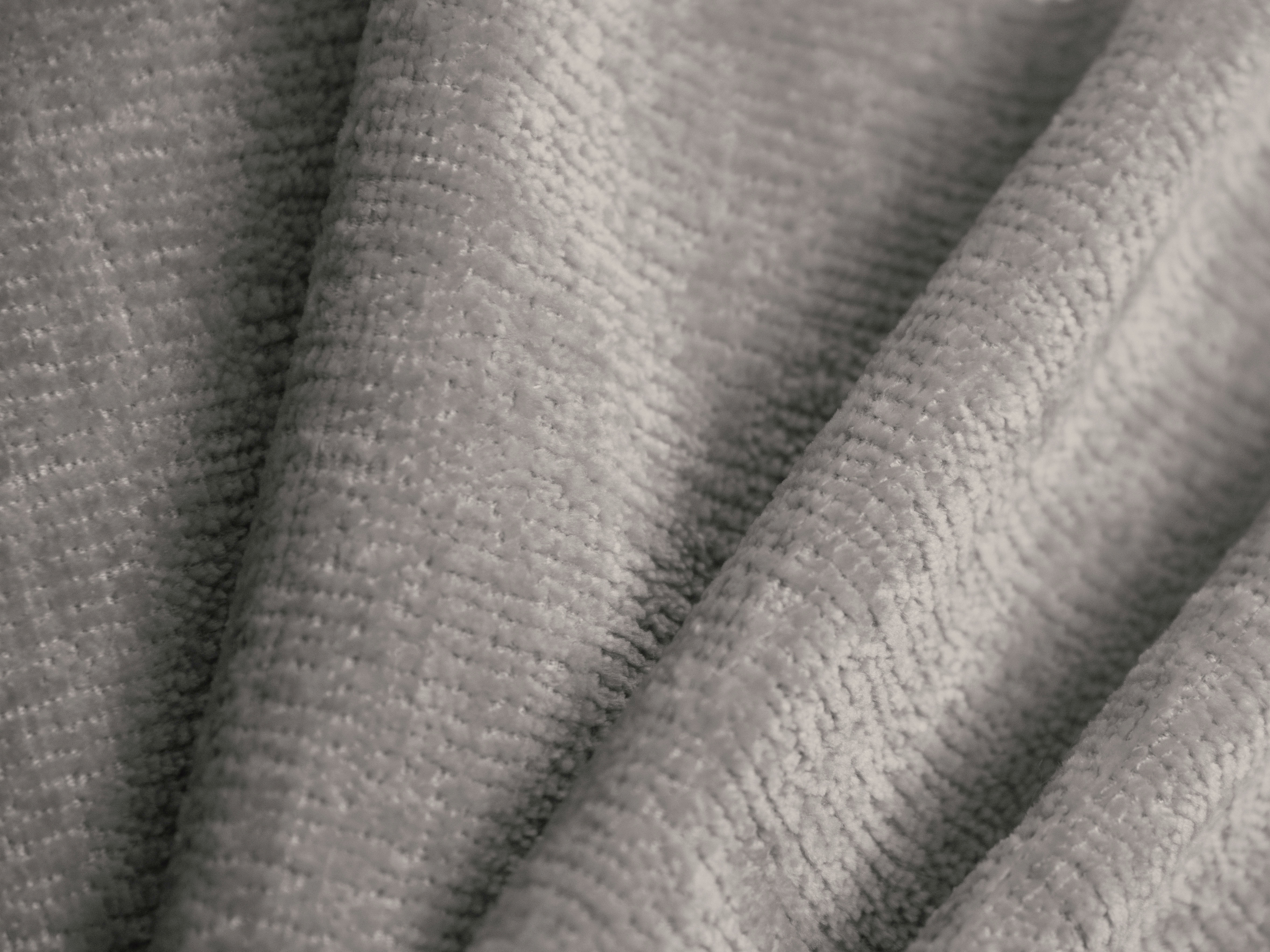 Bed SOLANGE lichtgrijs chenille