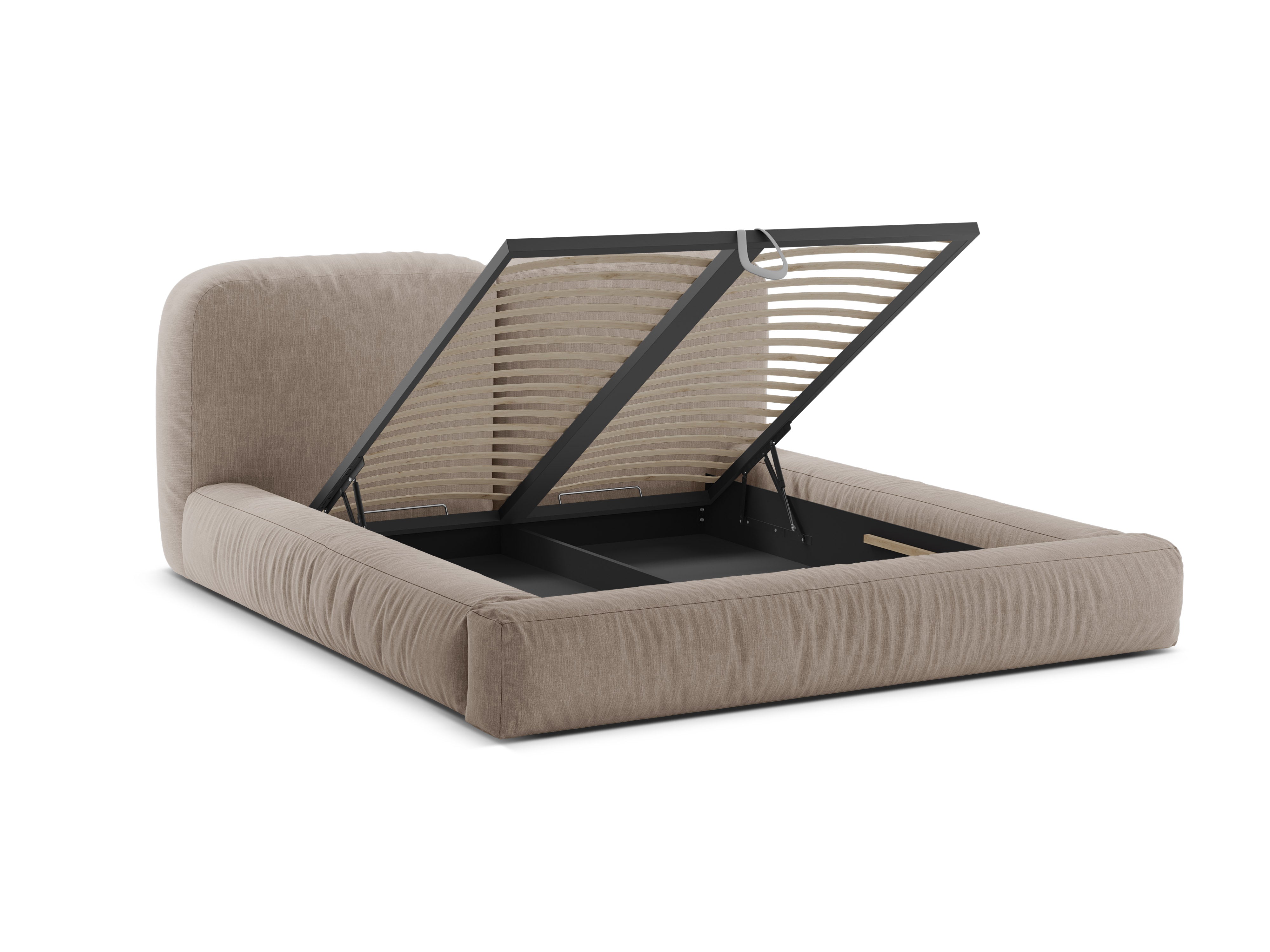 Bett MARTINA dunkelbeige