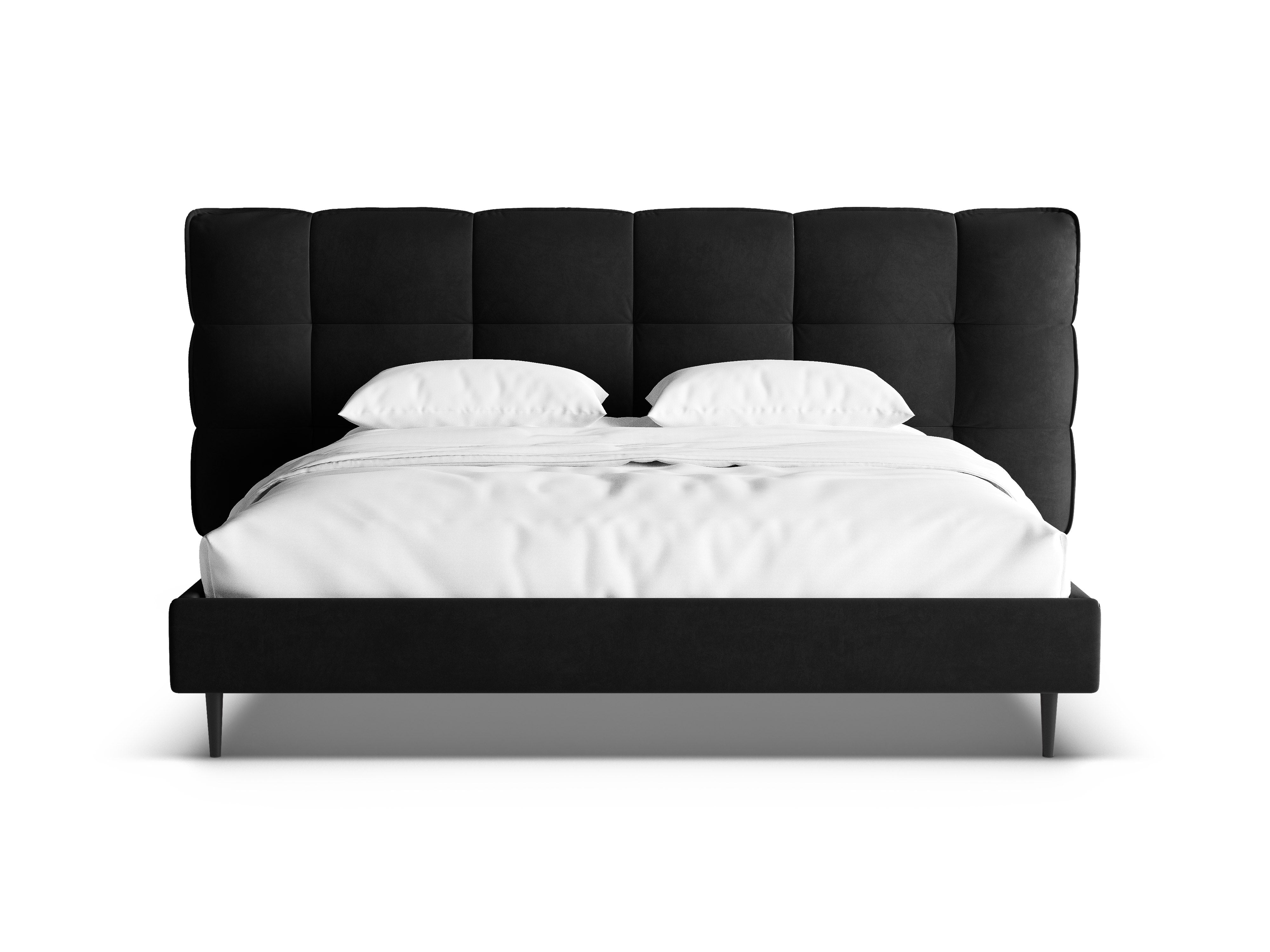 Velvet bed ERIC zwart