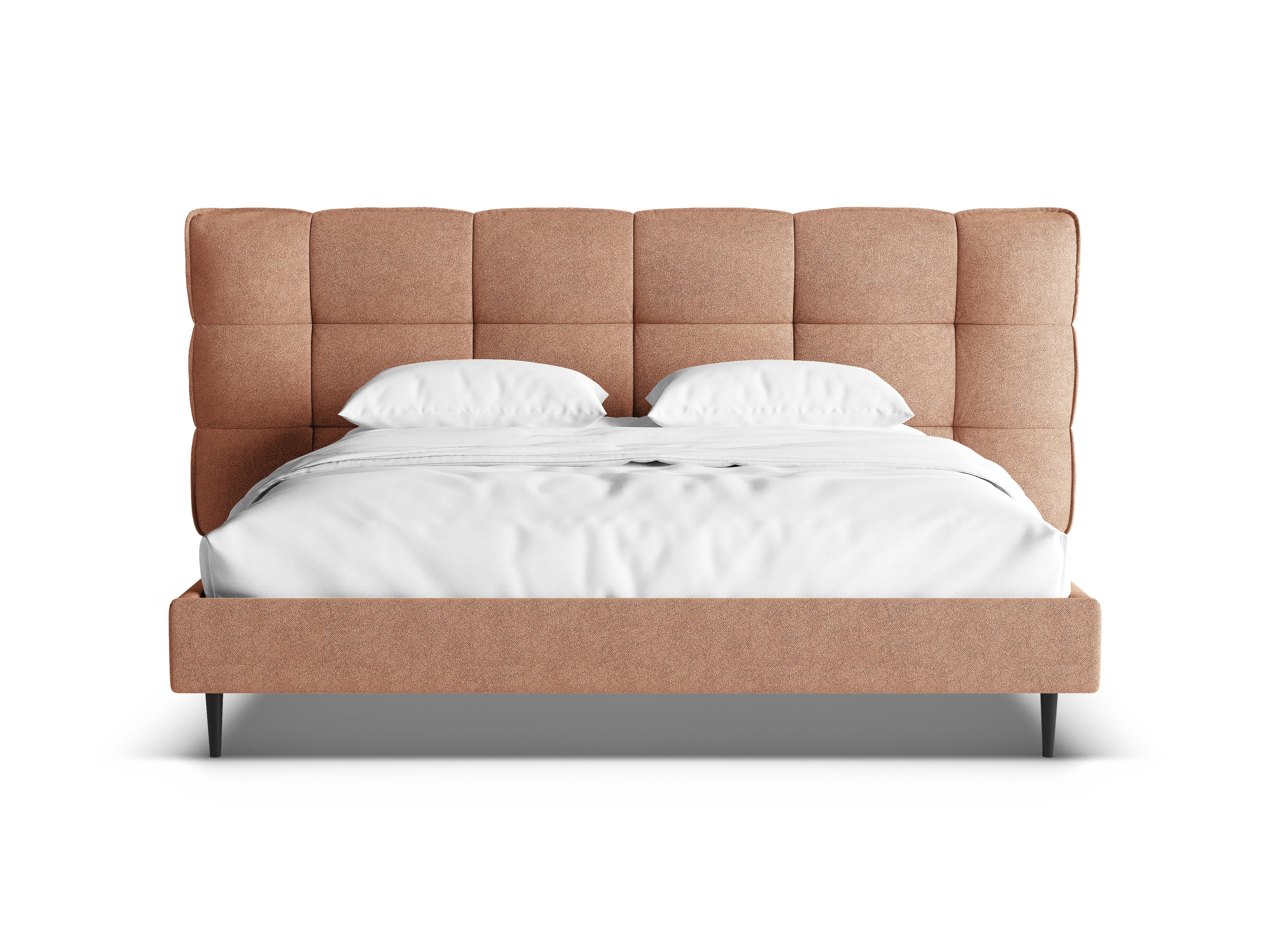 Bed ERIC perzik boucle