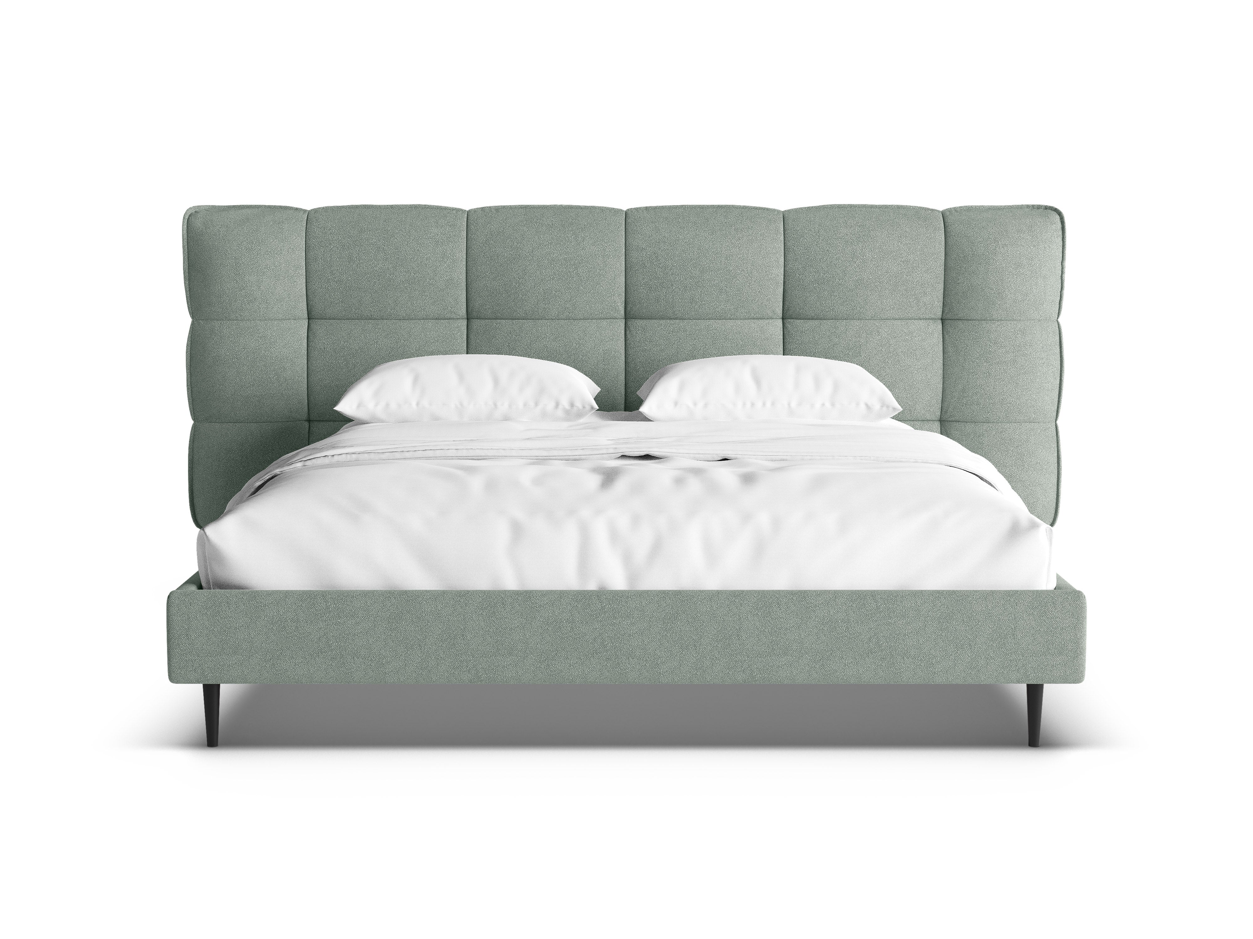 Bed ERIC muntgroene boucle