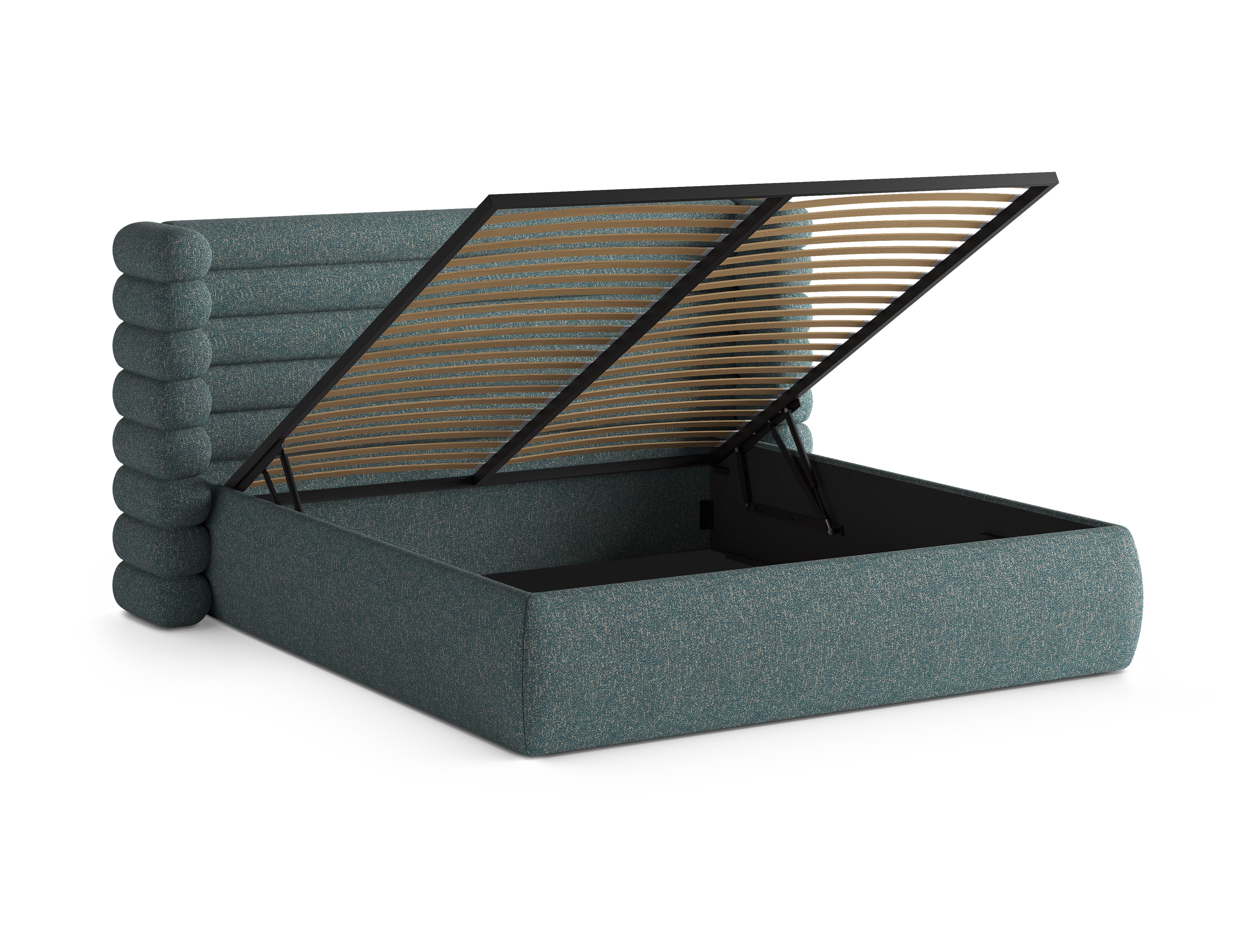 Bed MOUNT blauw melange