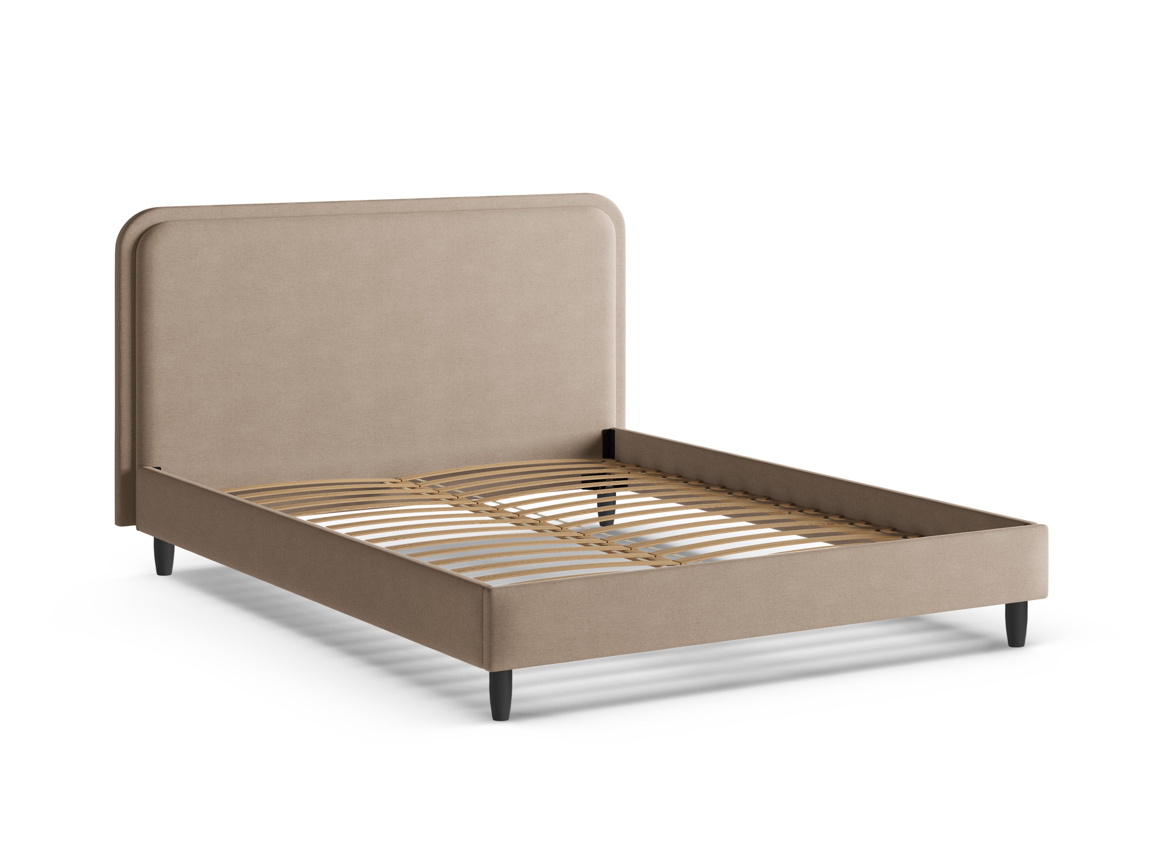 Bed AVELINE zandkleurig